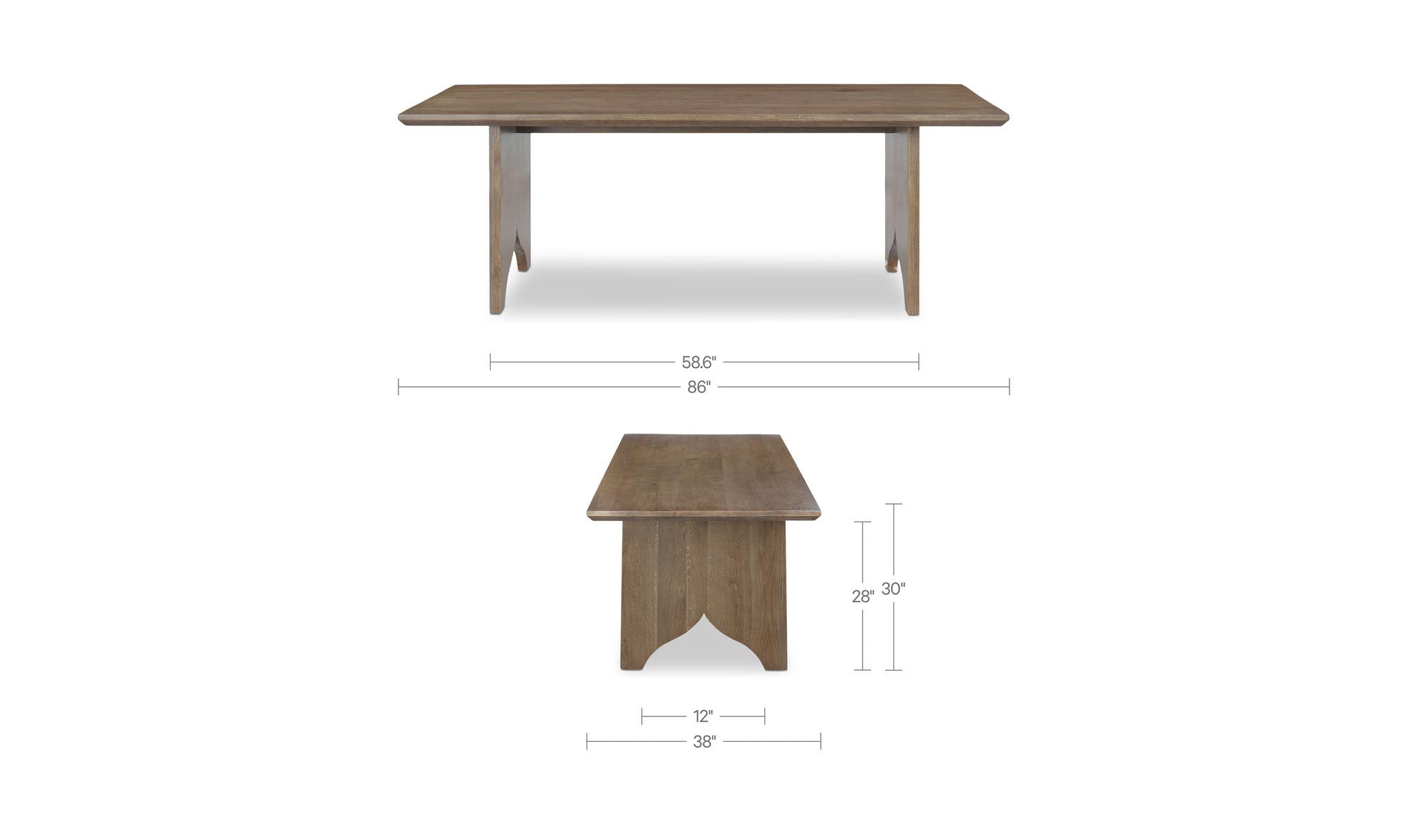 Moes Lake Dining Table QM-1015