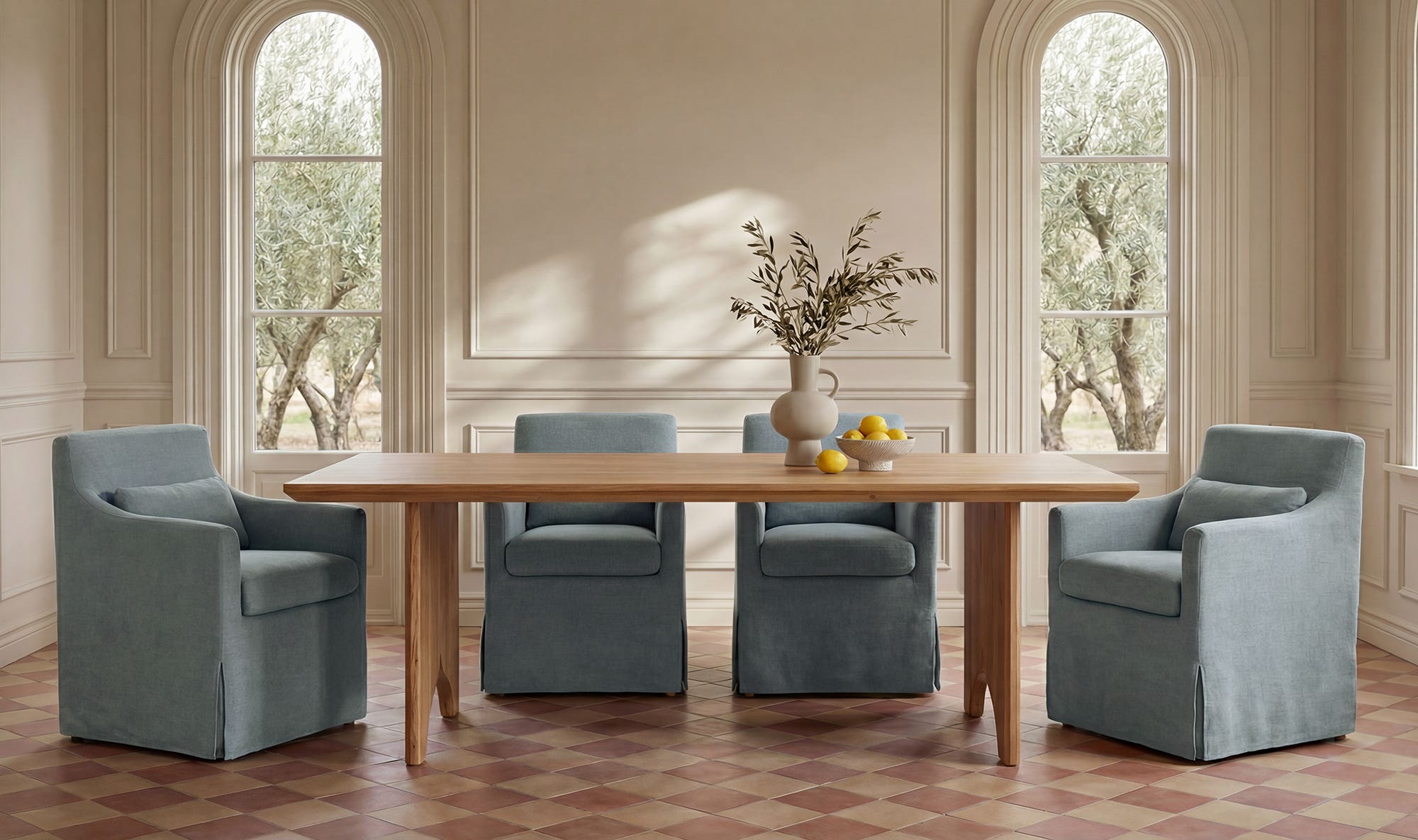 Moes Lake Dining Table Brown QM-1015