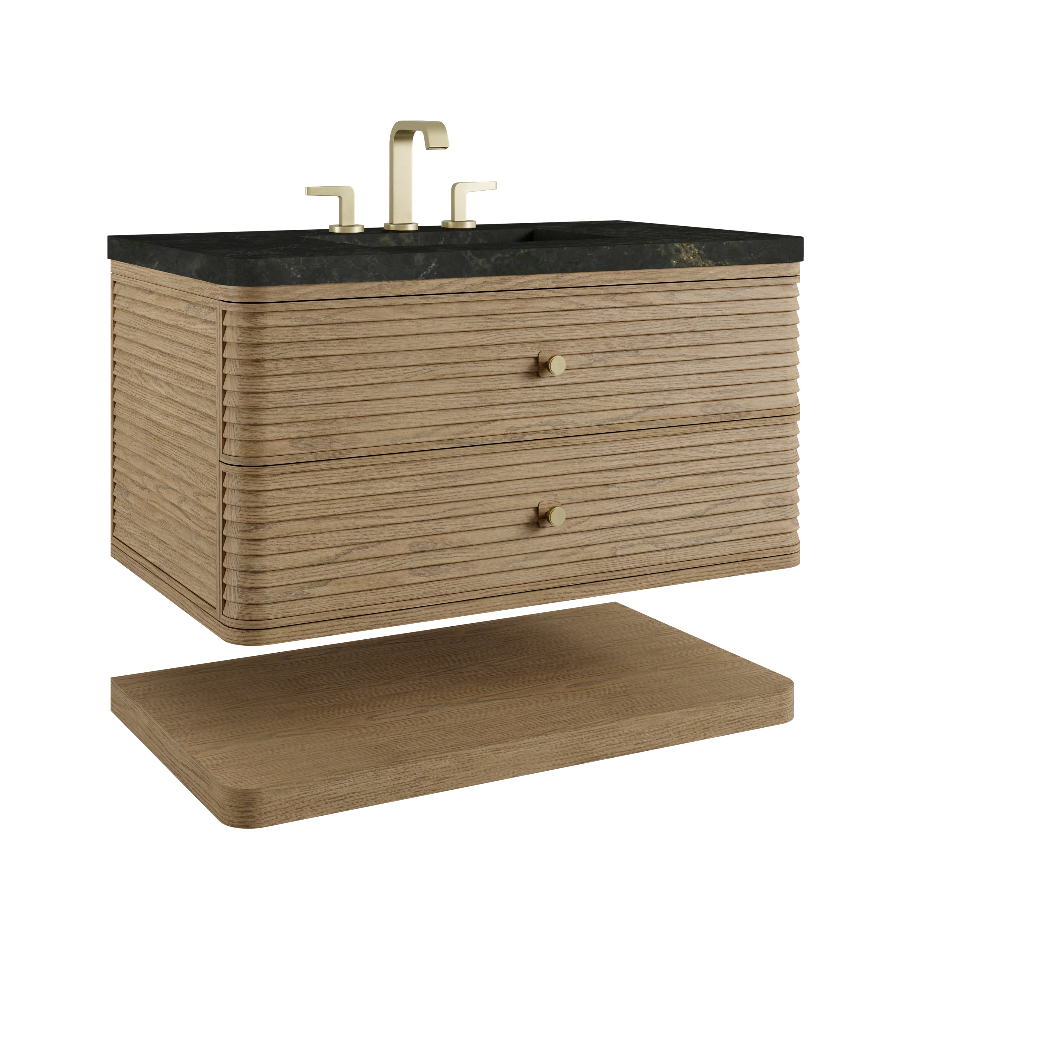 James Martin Allamari 36" Single Vanity in Dune Mist with 3cm Countertop