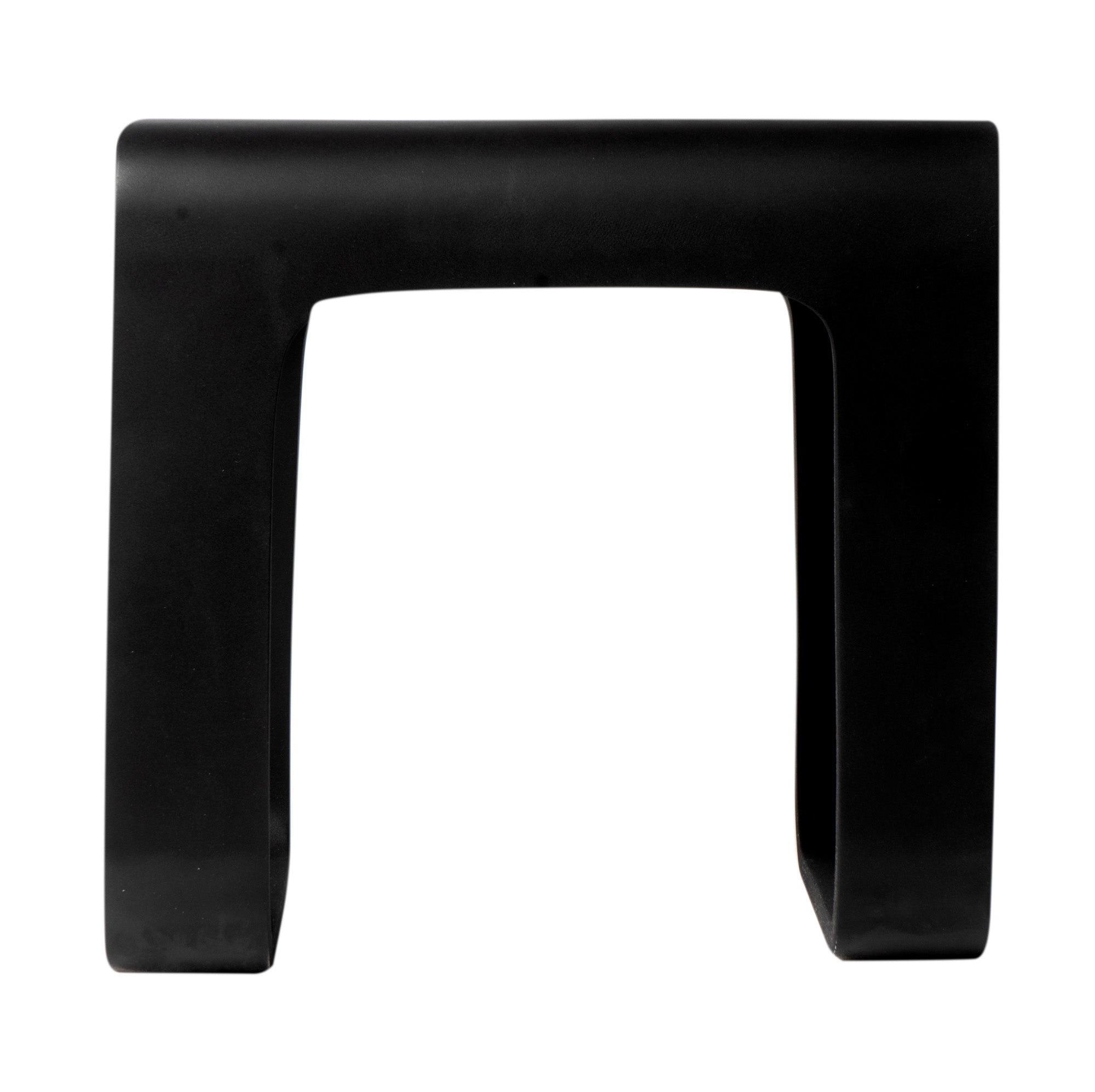 ALFI brand  ABST99BM Black Matte Solid Surface Resin Bathroom / Shower Stool