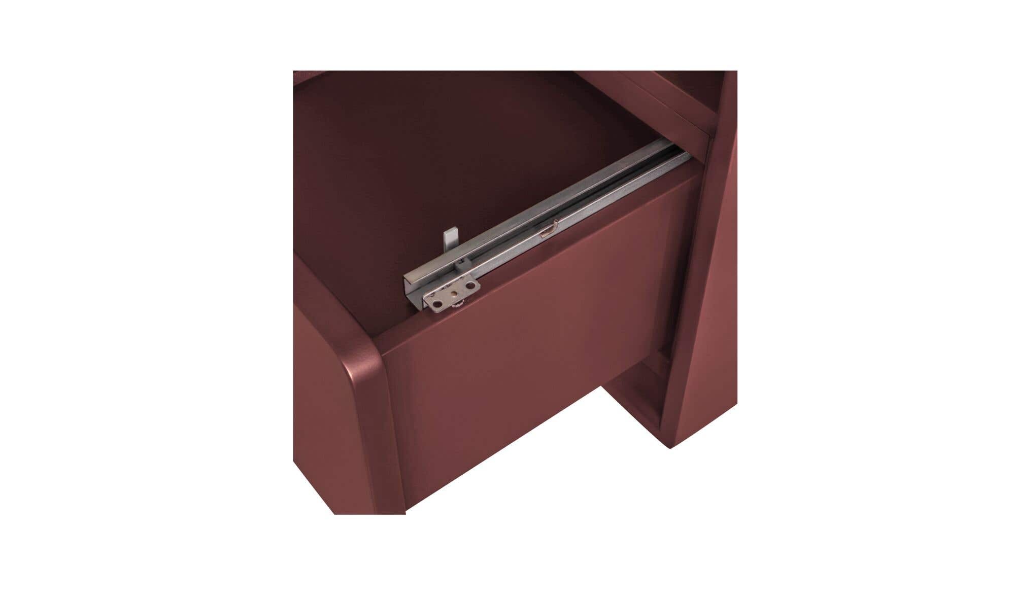 Moes Jolene Nightstand Deep Red QO-1013