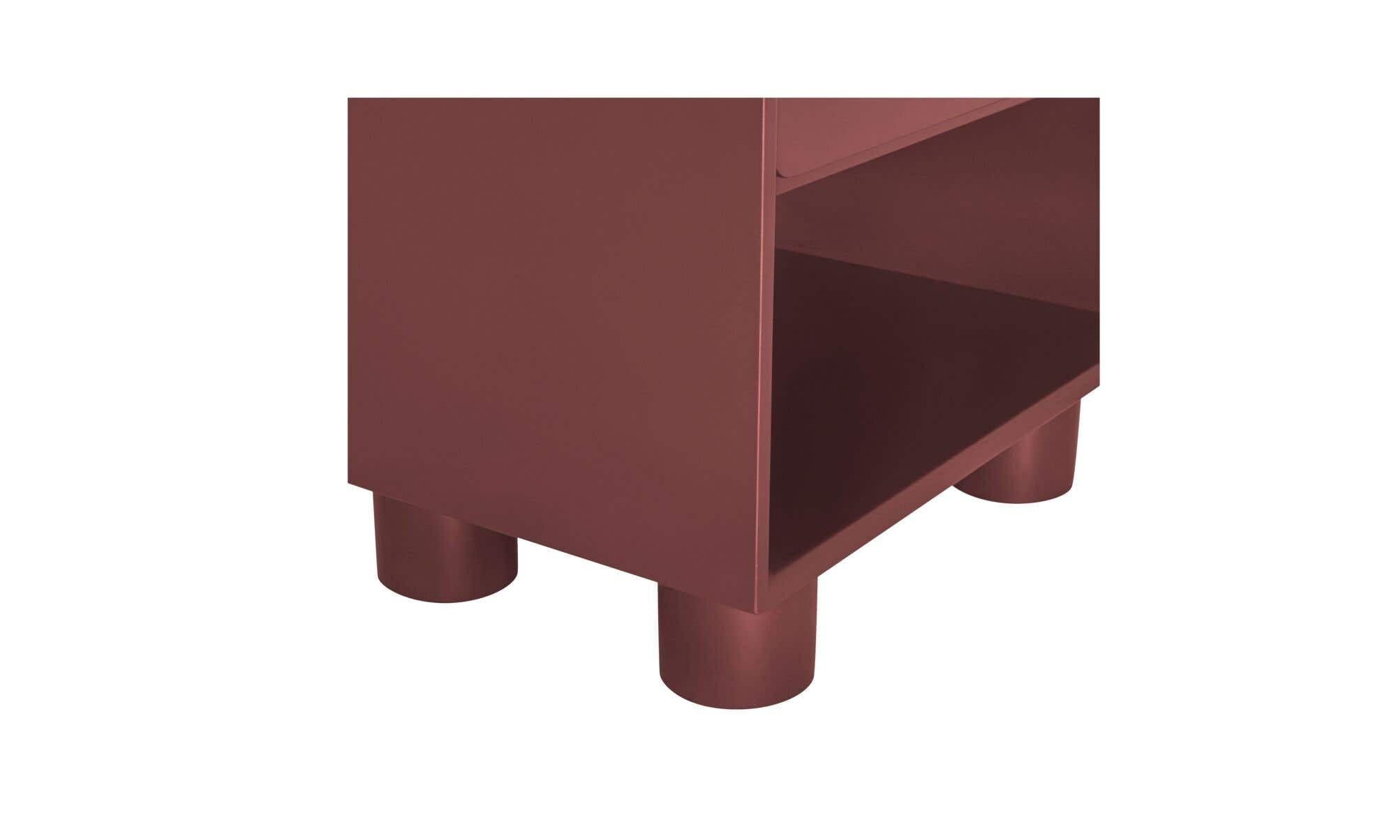 Moes Jolene Nightstand Deep Red QO-1013