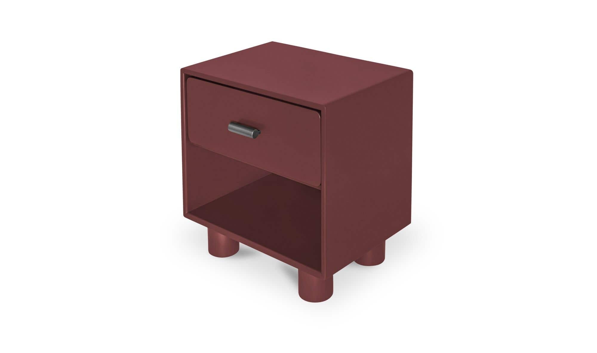 Moes Jolene Nightstand Deep Red QO-1013