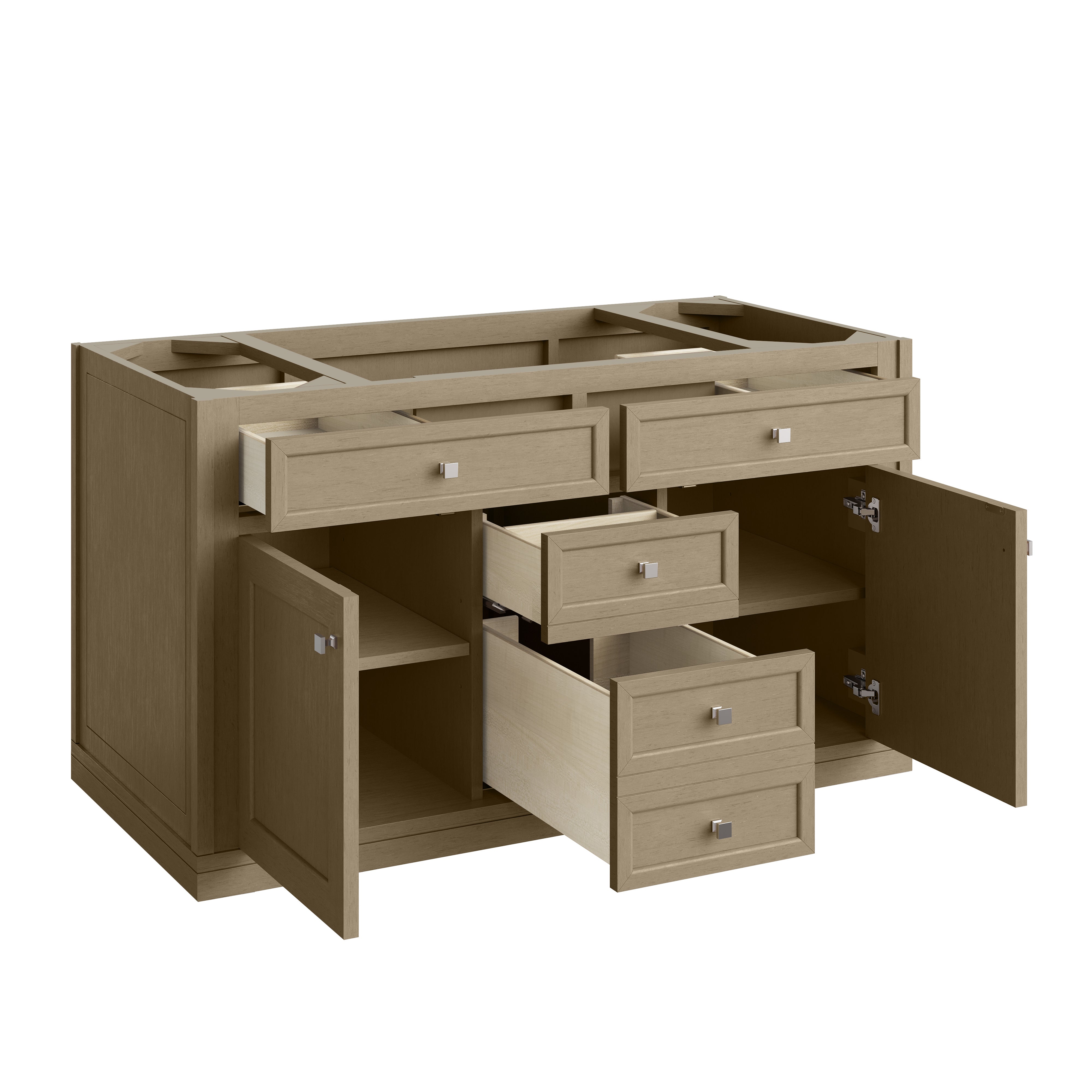 James Martin Chicago 48" Single Vanity in Walnut Whisper with 3cm Countertop