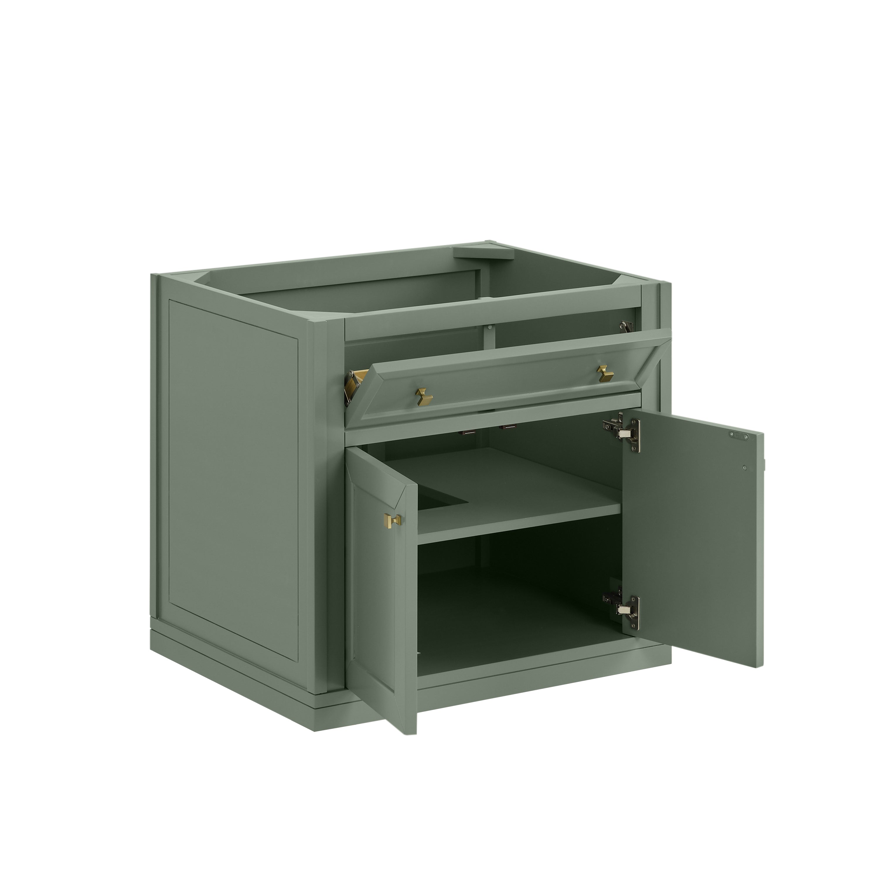 James Martin Chicago 30" Single Vanity in Smokey Celadon with 3cm Countertop