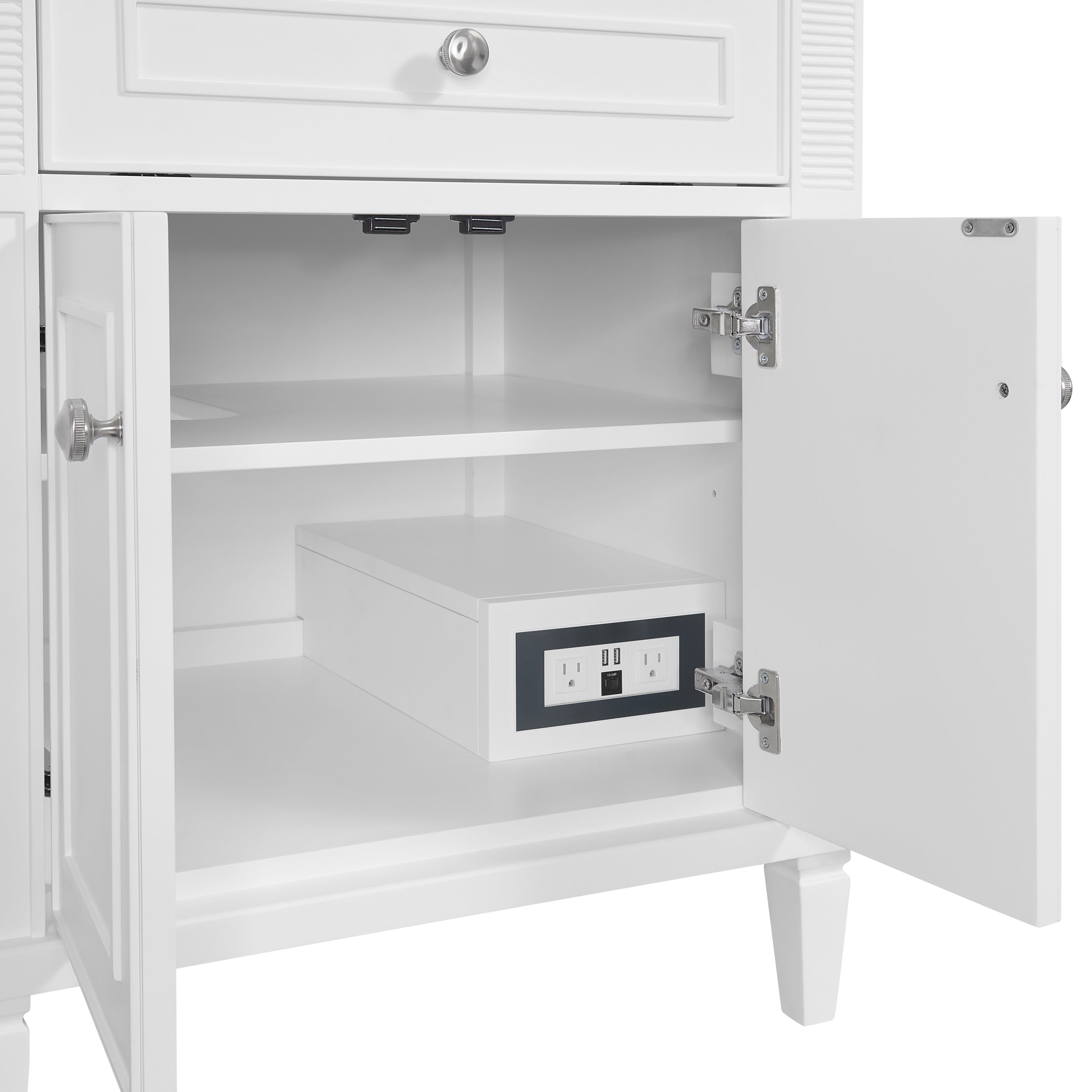 James Martin Lorelai 72" Double Vanity in Bright White with 3cm Countertop