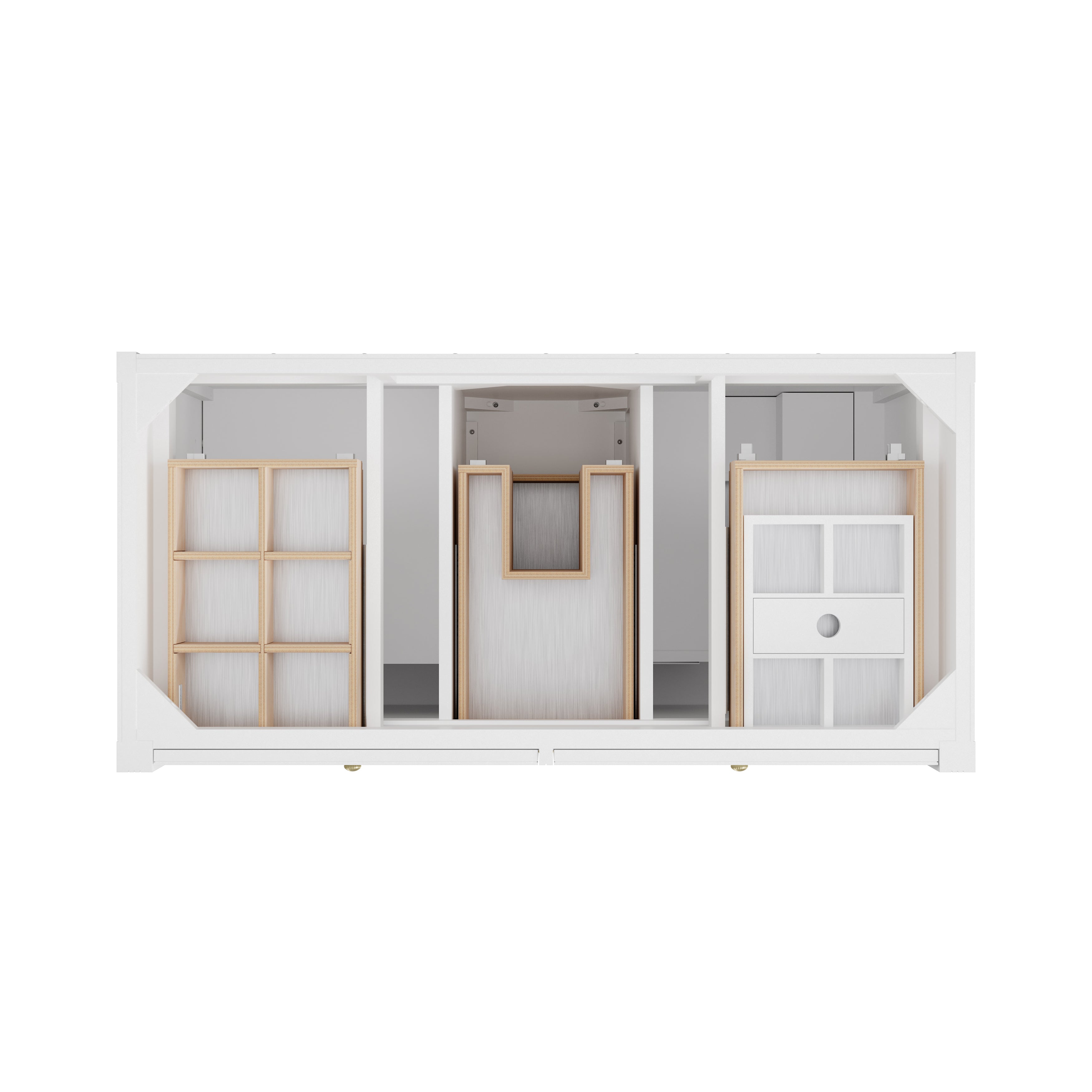 James Martin Bellshire 48" Single Vanity in Bright White with 3cm Countertop