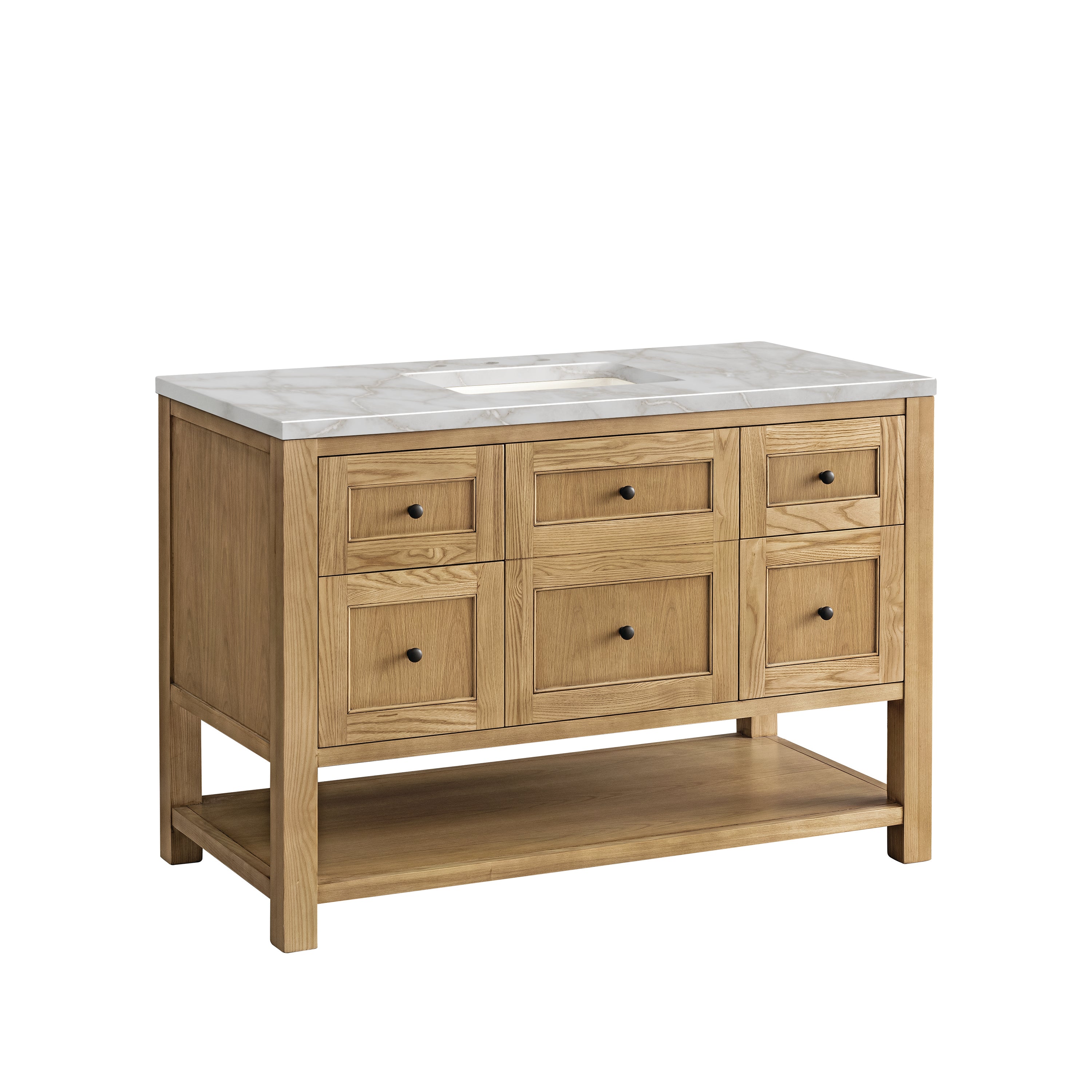 James Martin Breckenridge 48" Single Vanity in Light Natural Oak with 3cm Countertop