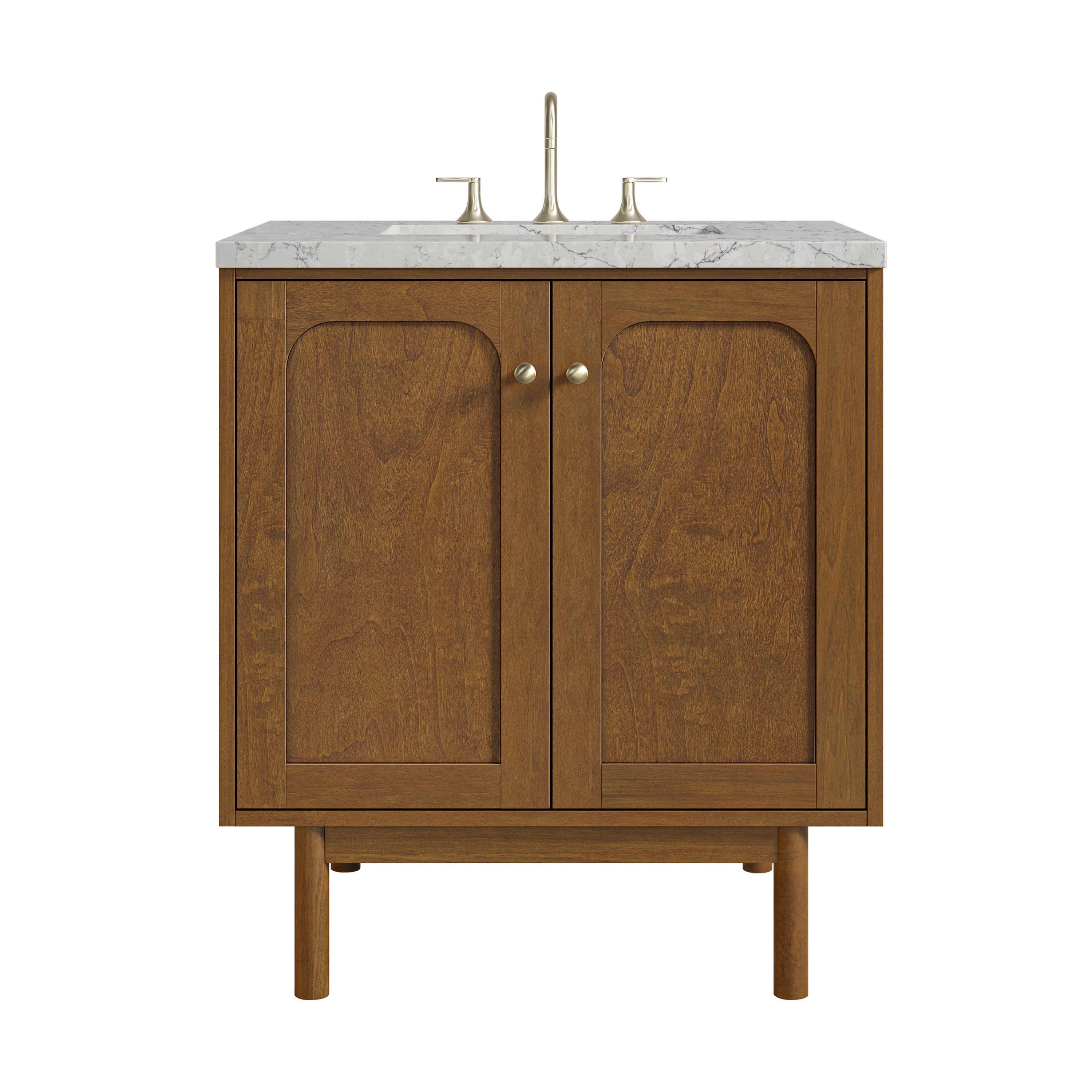 James Martin Laurent 30" Single Vanity in Honey Oak with 3cm Countertop