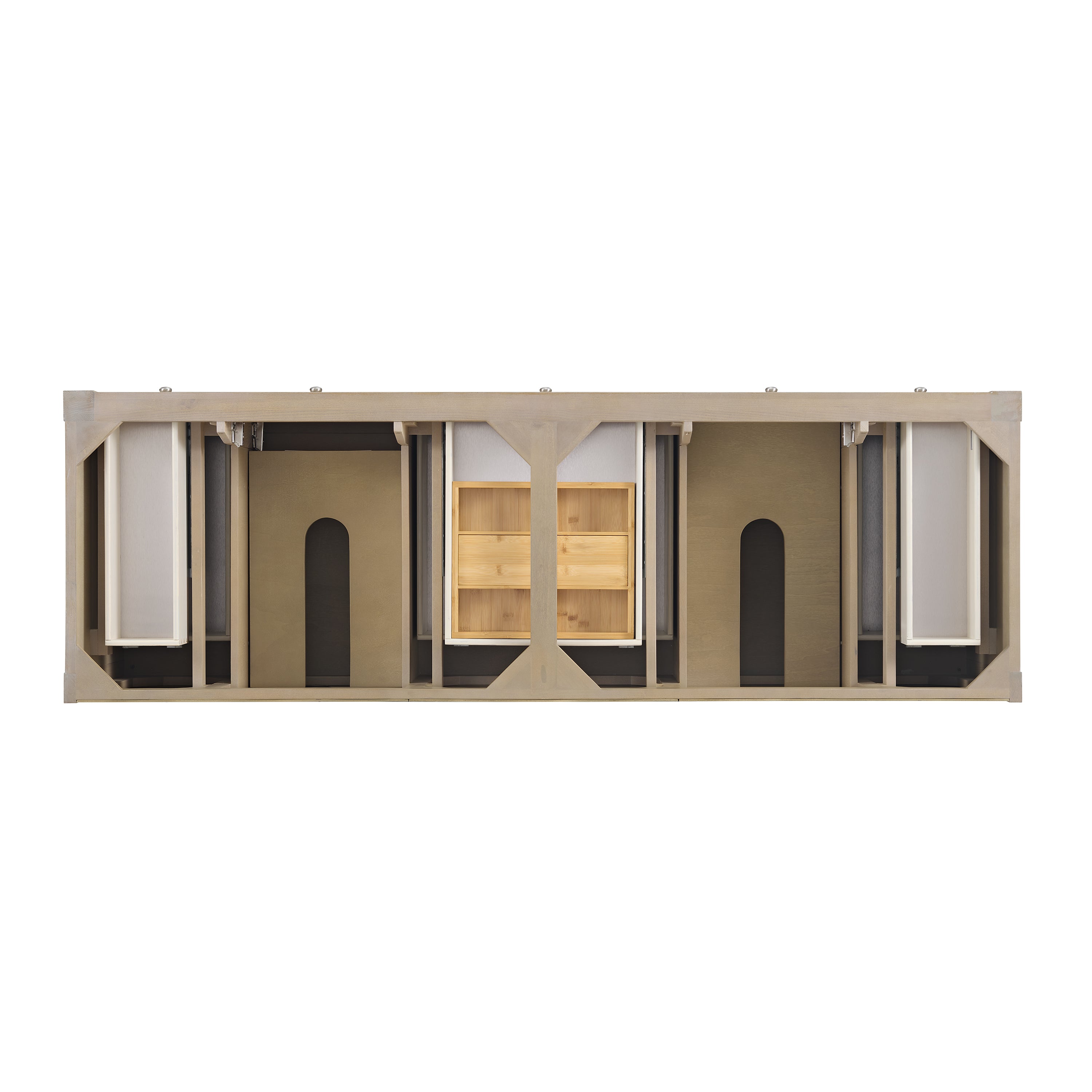 James Martin Breckenridge 72" Double Vanity in Whitewashed Oak with 3cm Countertop