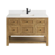 James Martin Breckenridge 48" Single Vanity in Light Natural Oak with 3cm Countertop