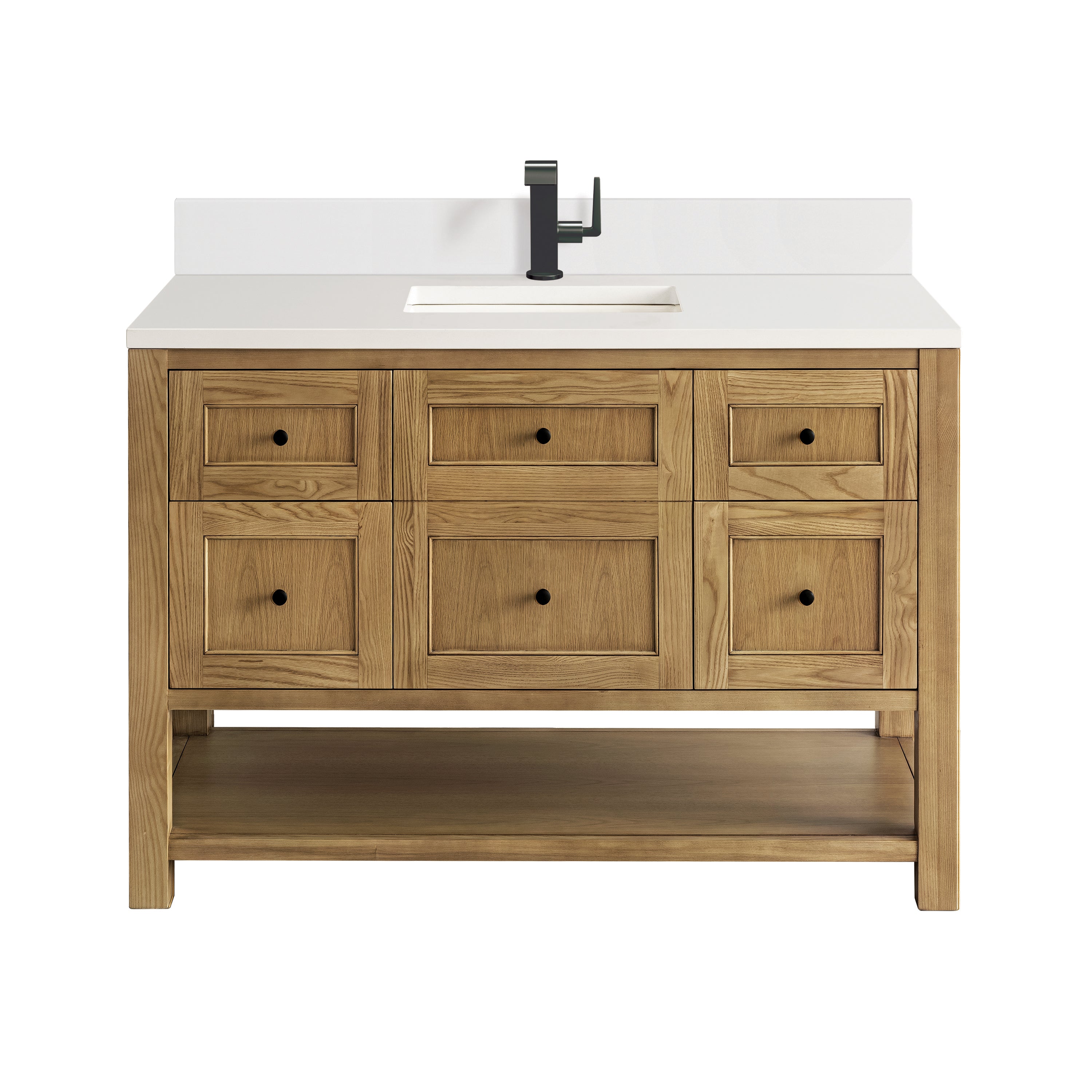 James Martin Breckenridge 48" Single Vanity in Light Natural Oak with 3cm Countertop