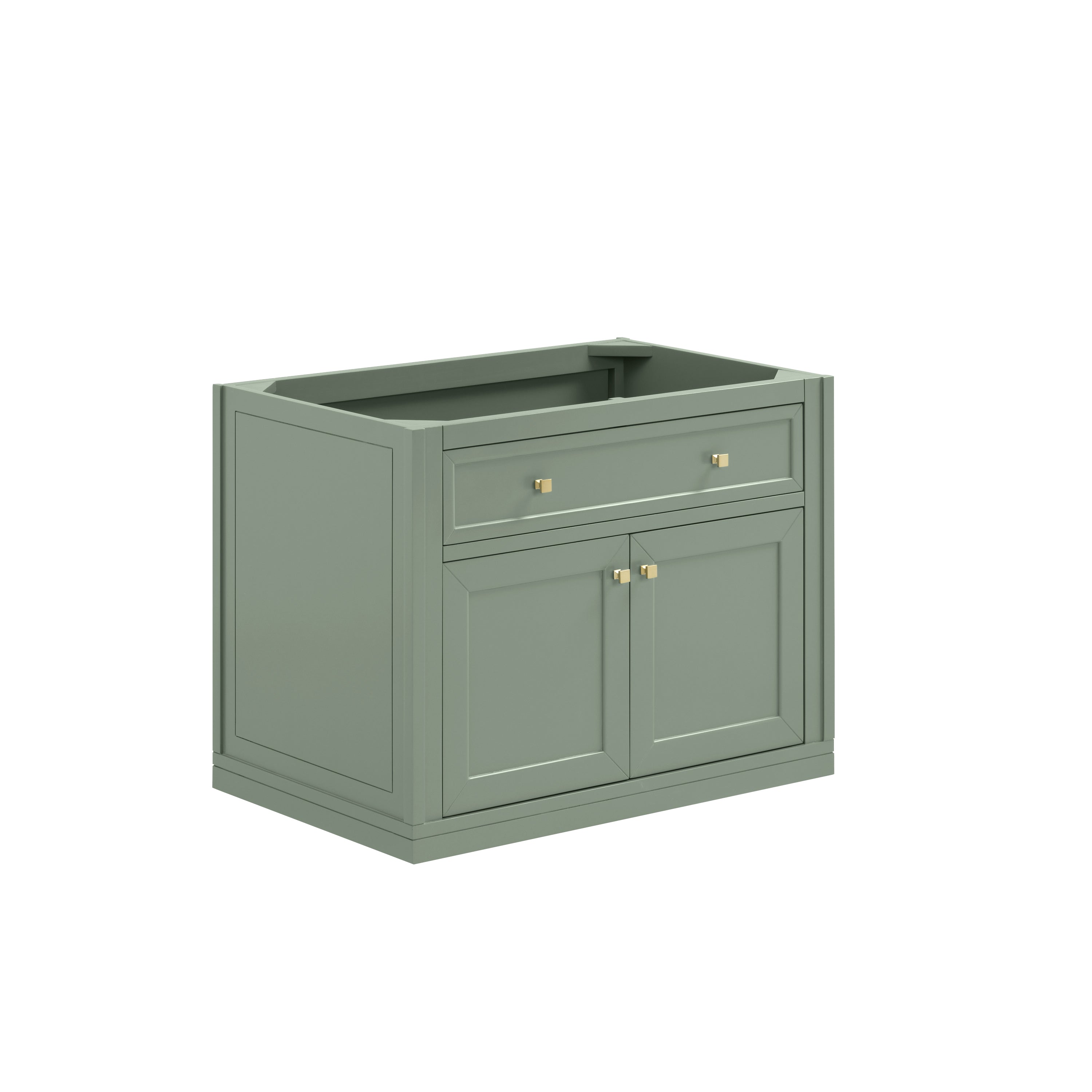 James Martin Chicago 36" Single Vanity in Smokey Celadon with 3cm Countertop