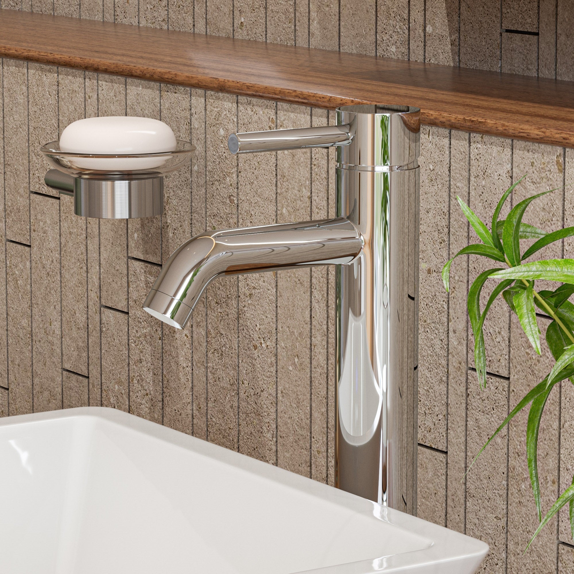 ALFI brand Tall Single-Hole Vessel Bathroom Faucet