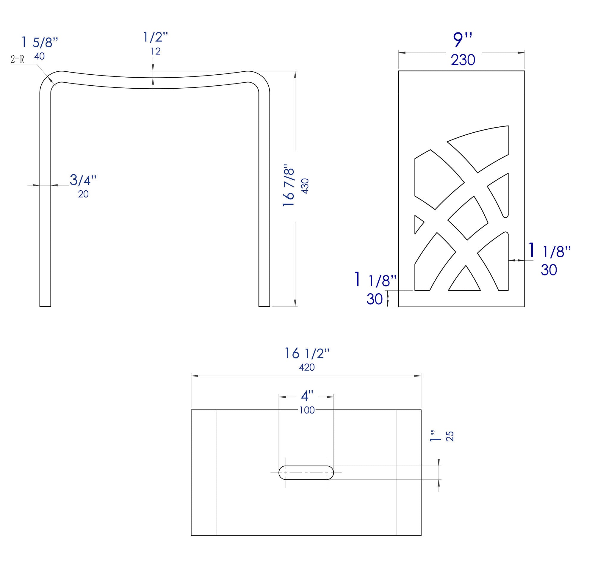 ALFI brand  ABST88 Designer White Matte Solid Surface Resin Bathroom / Shower Stool