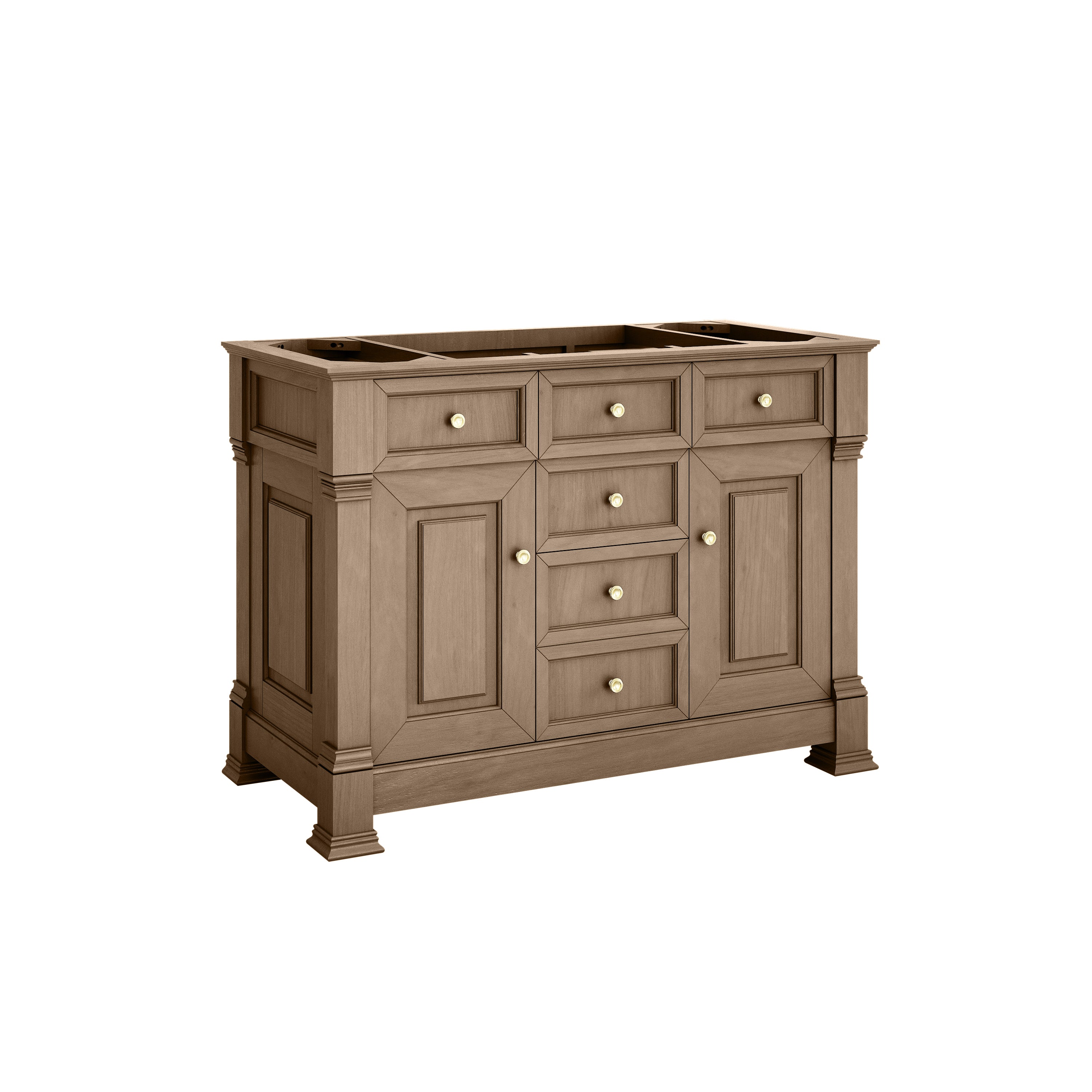 James Martin Brookfield 48" Single Vanity in Pecan with 3cm Countertop