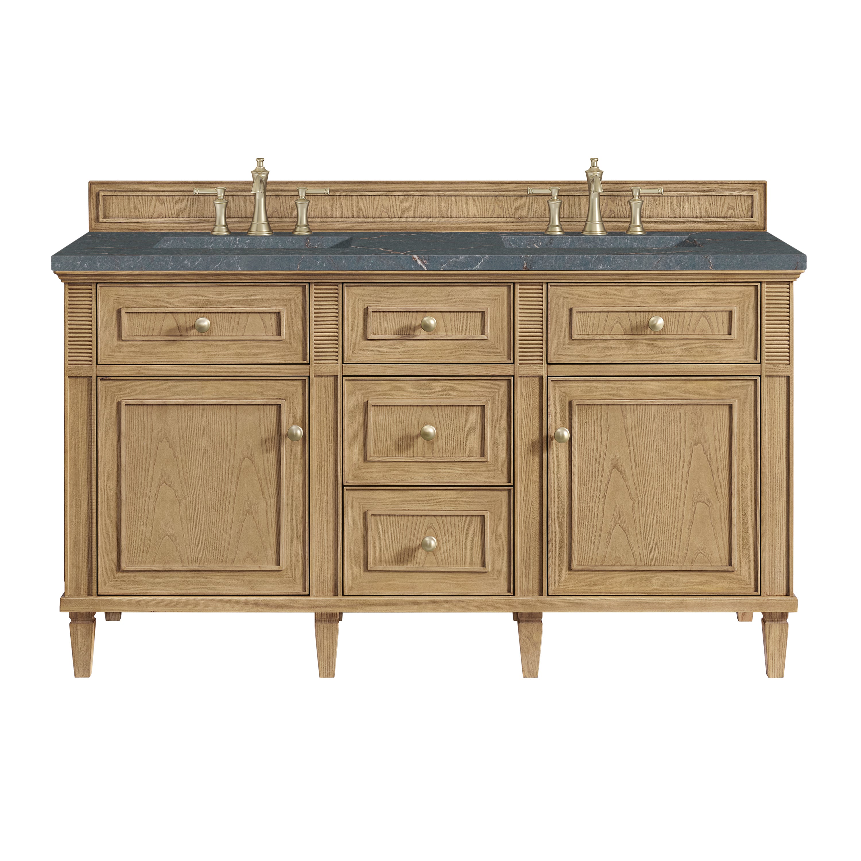James Martin Lorelai 60" Double Vanity in Light Natural Oak with 3cm Countertop