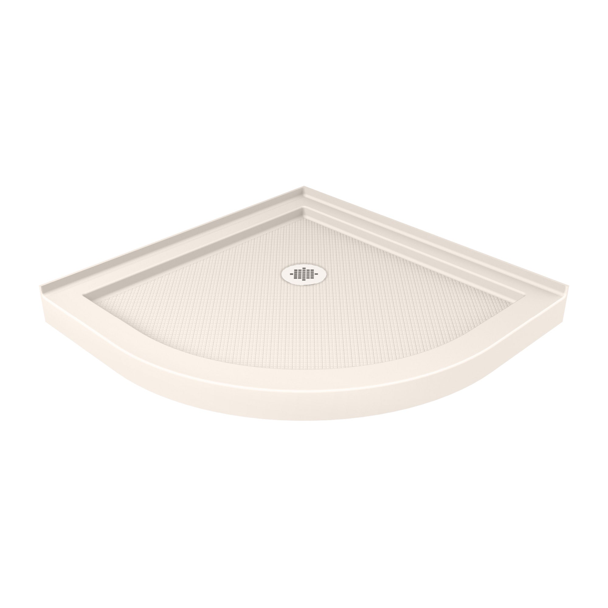 DreamLine Prime 33 inch D x 33 inch W x 74 3/4 inch H Semi-Frameless Sliding Frosted Shower Enclosure with Shower Base Kit