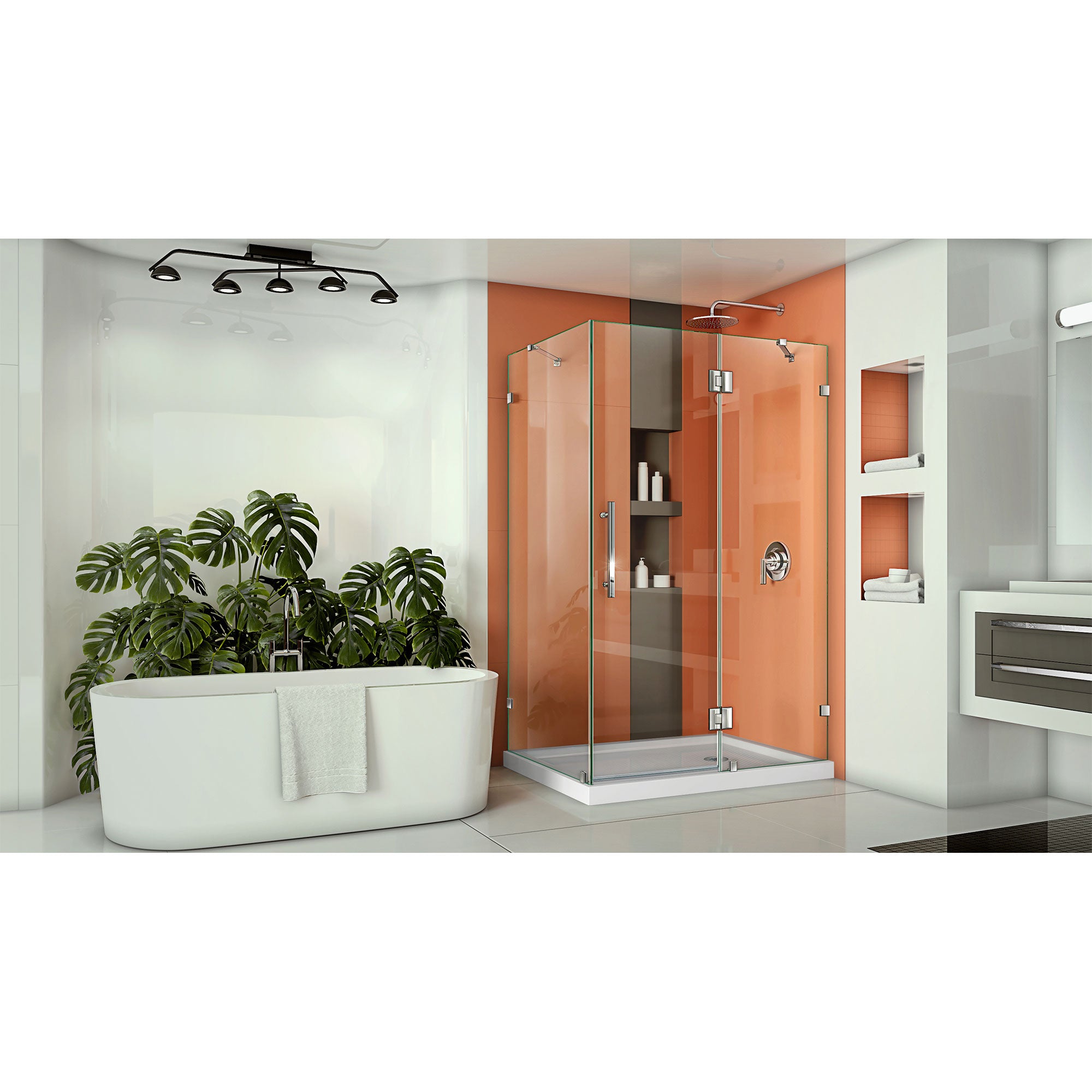 DreamLine Quatra Lux 46.38" W Shower Enclosure