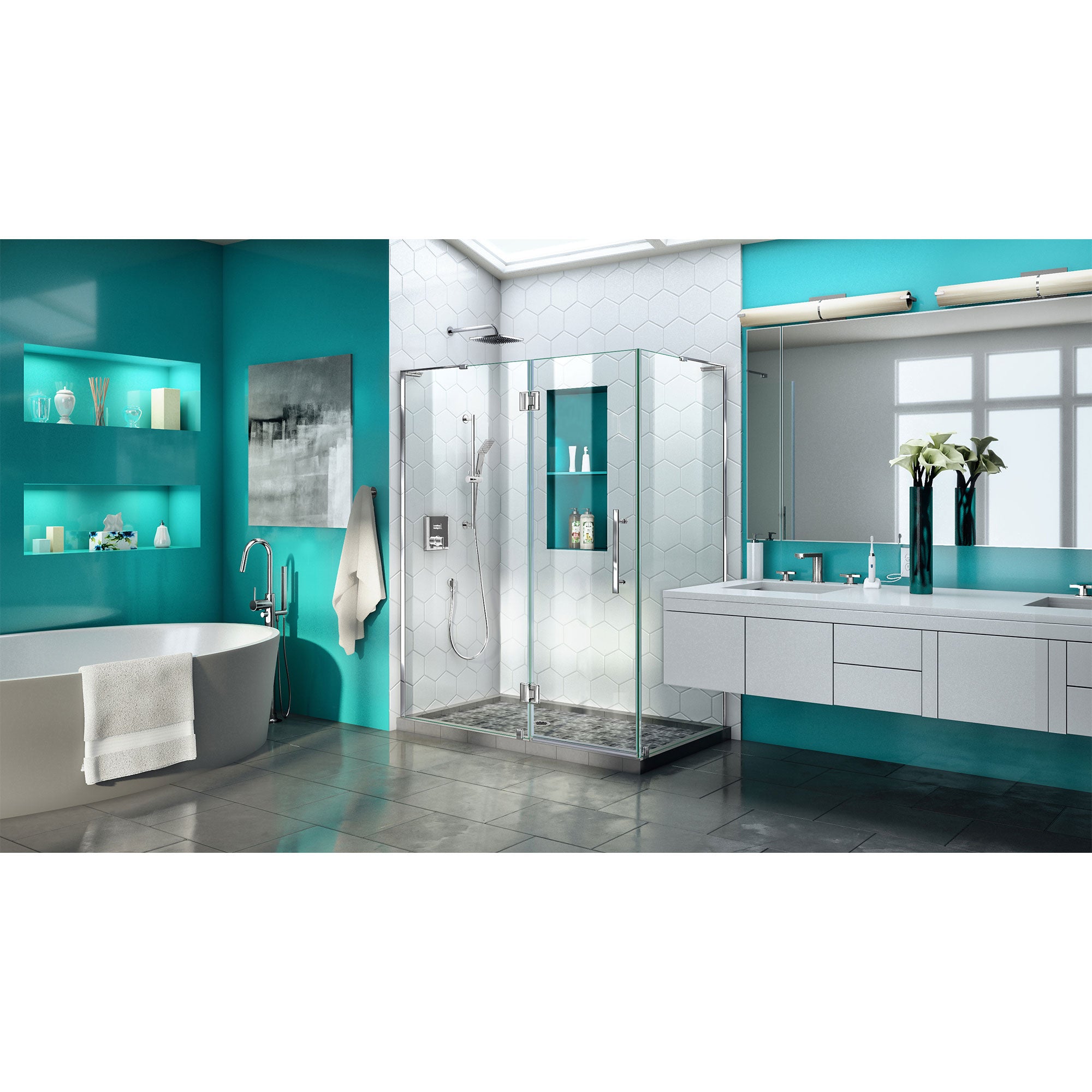 DreamLine Quatra Plus 46.38" W Shower Enclosure