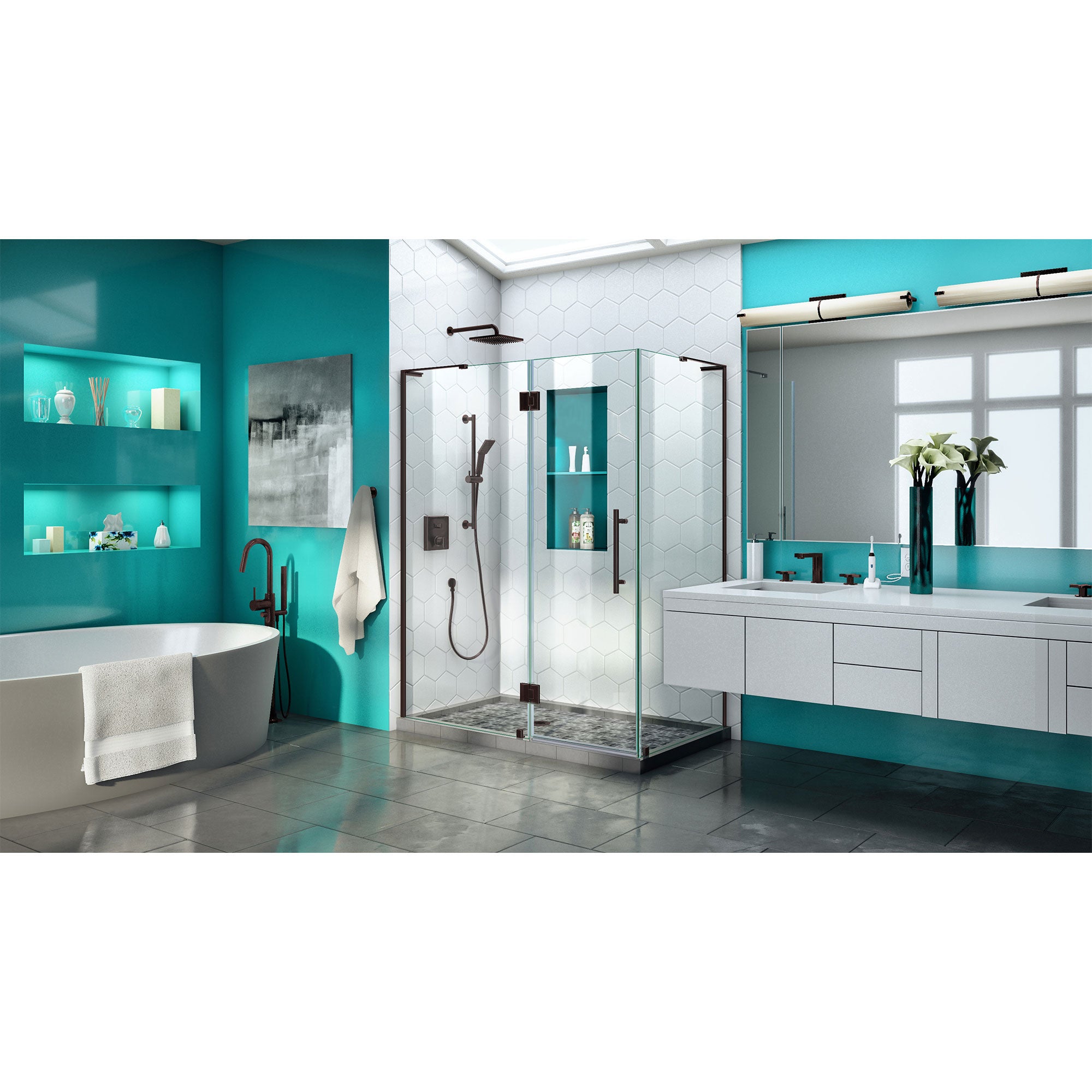 DreamLine Quatra Plus 46.38" W Shower Enclosure