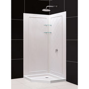 DreamLine QWALL-4 36" W Shower Base and Backwalls