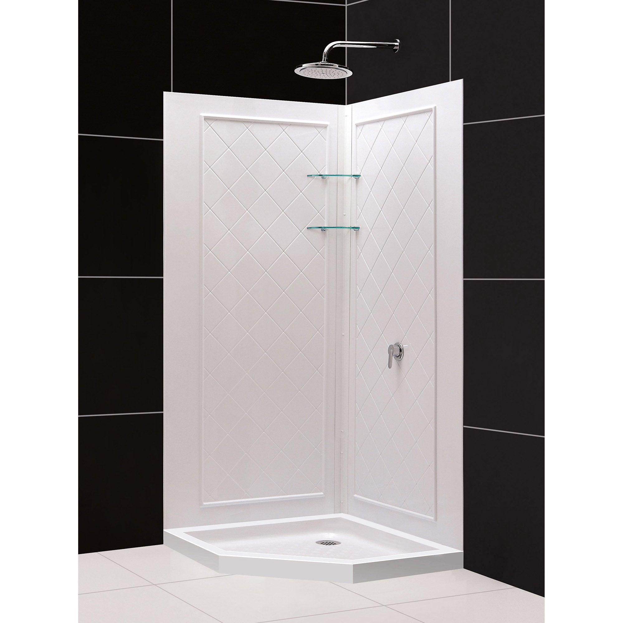 DreamLine QWALL-4 42" W Shower Base and Backwalls