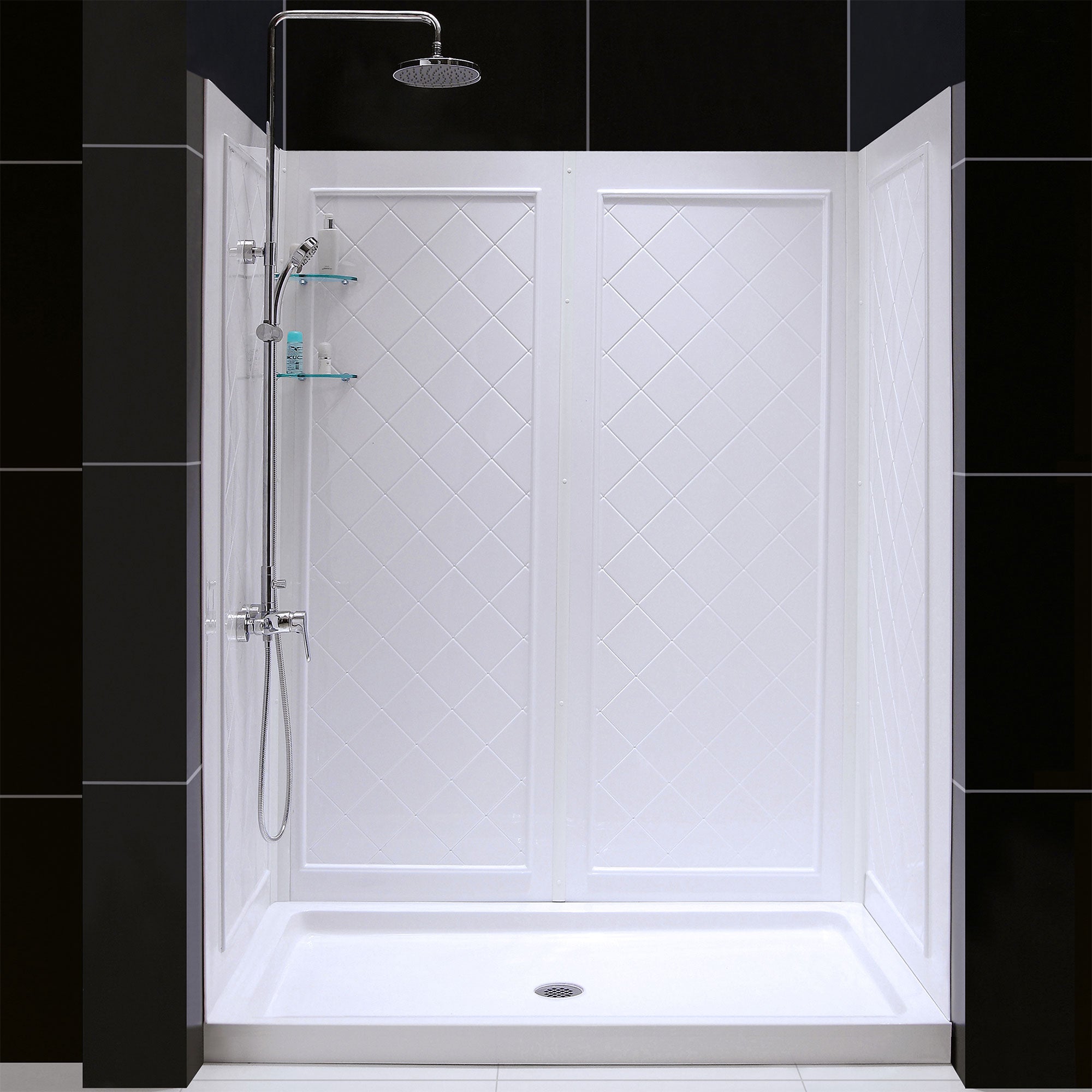 DreamLine QWALL-5 60" W Shower Base and Backwalls