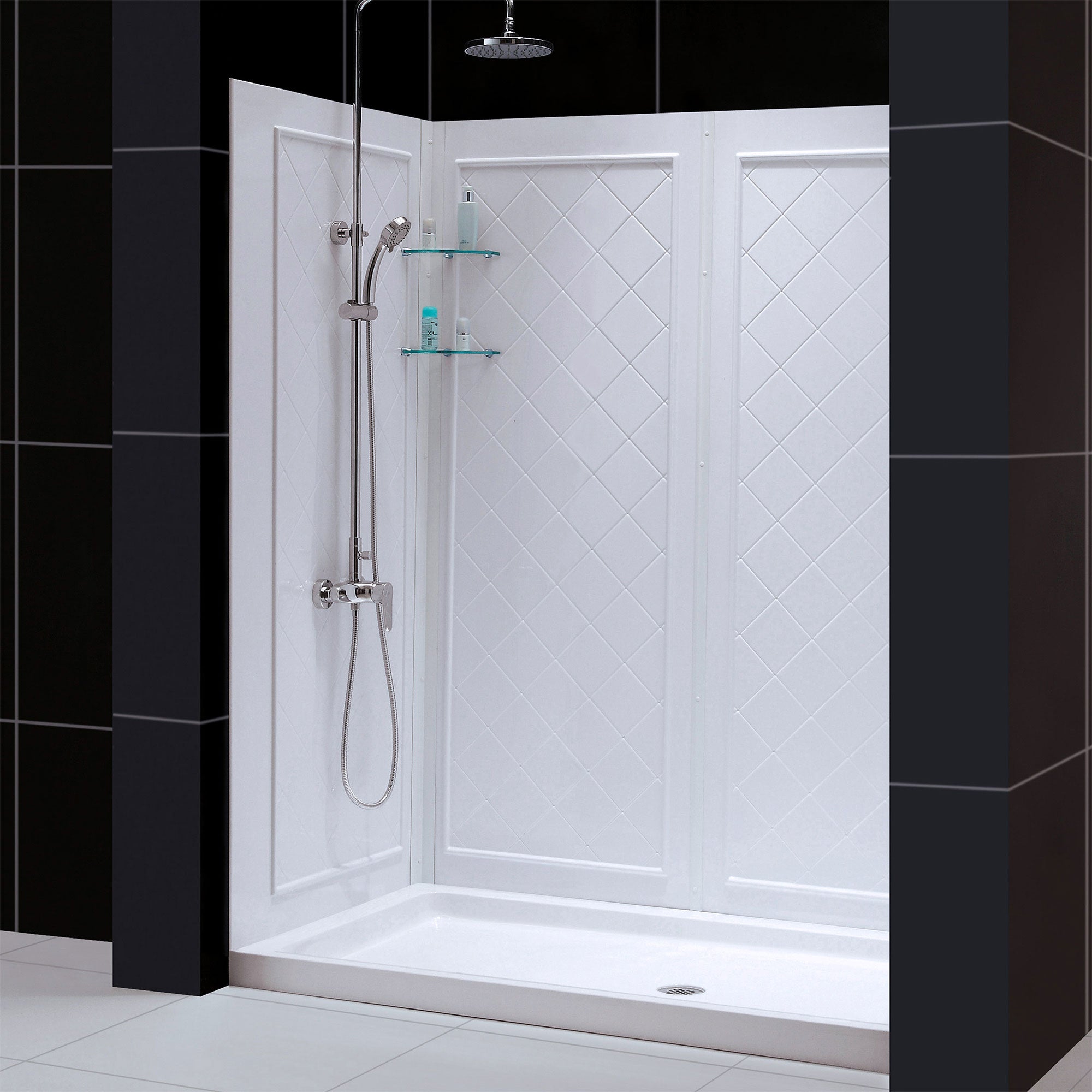 DreamLine QWALL-5 60" W Shower Base and Backwalls