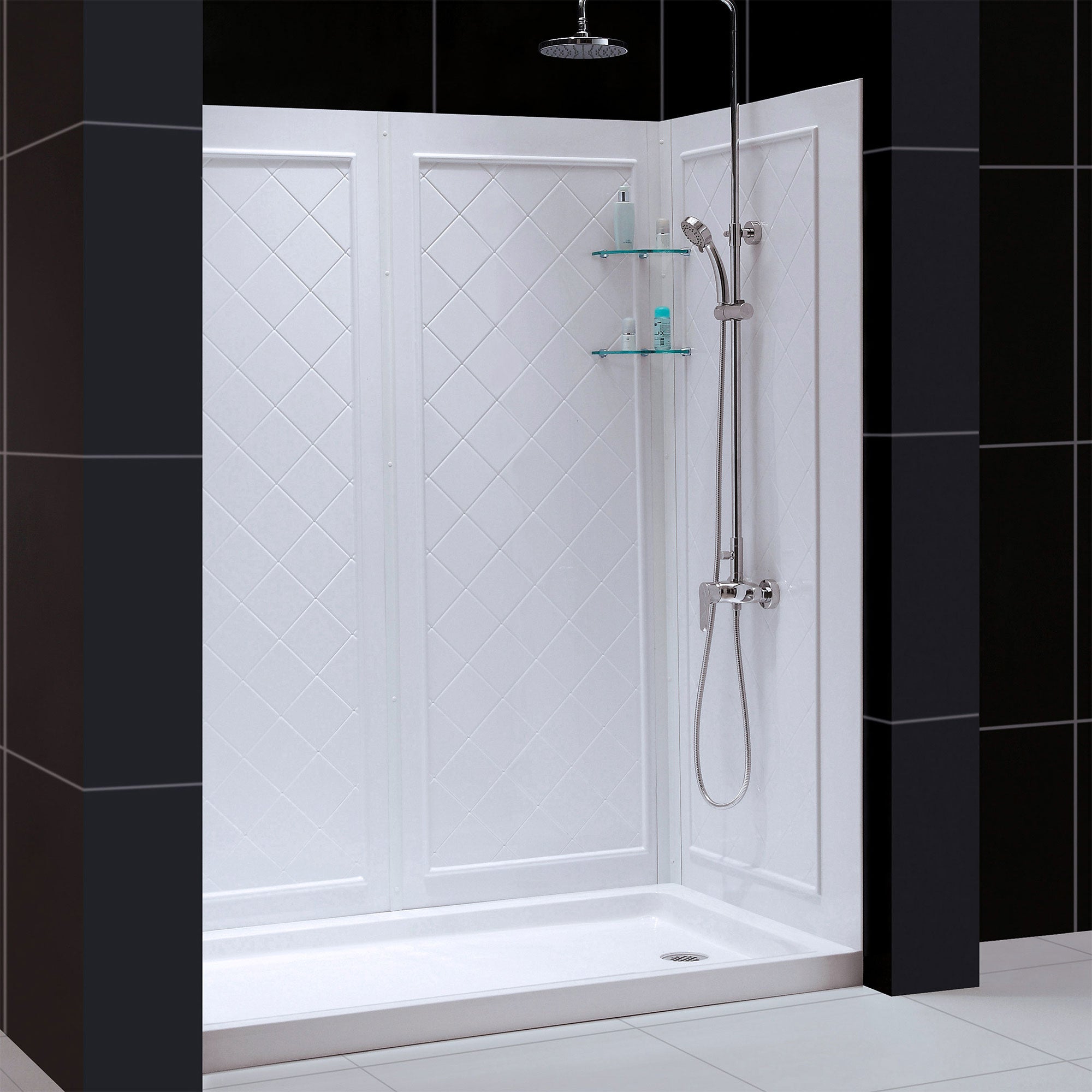DreamLine QWALL-5 60" W Shower Base and Backwalls