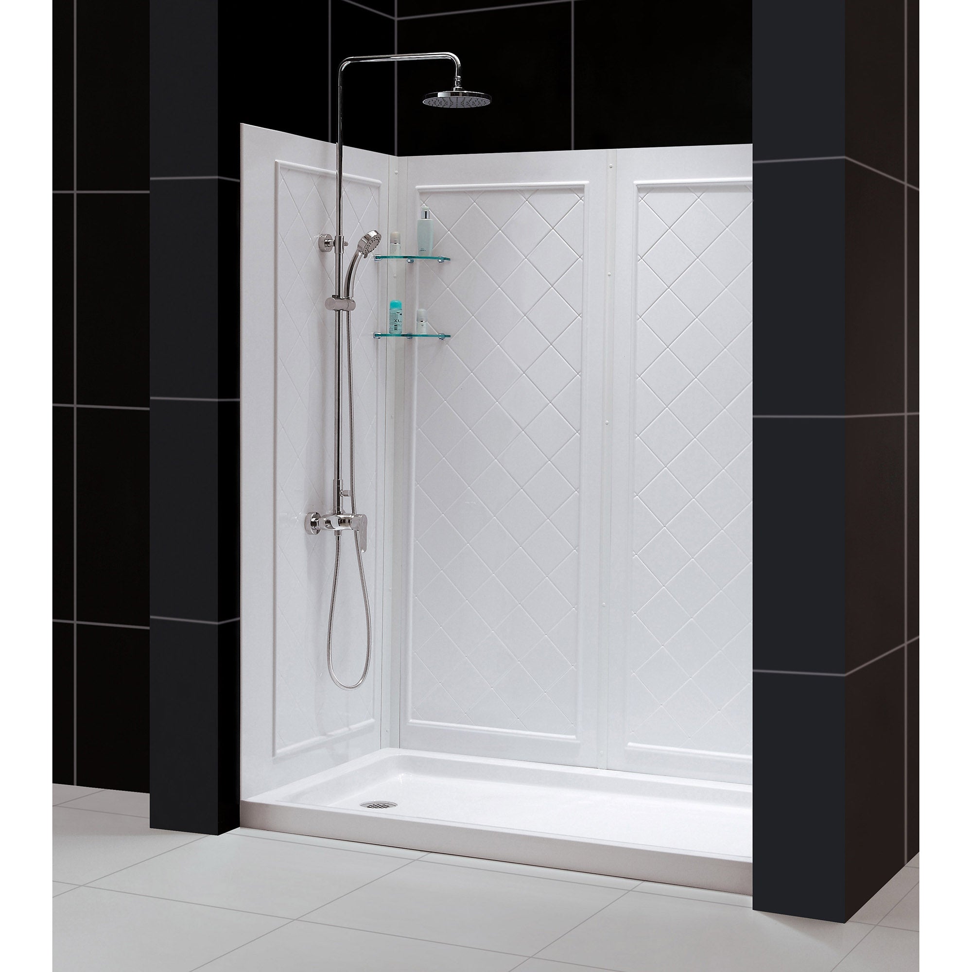DreamLine QWALL-5 60" W Shower Base and Backwalls
