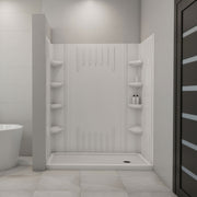DreamLine QWALL-3 60" W Shower Base and Backwalls