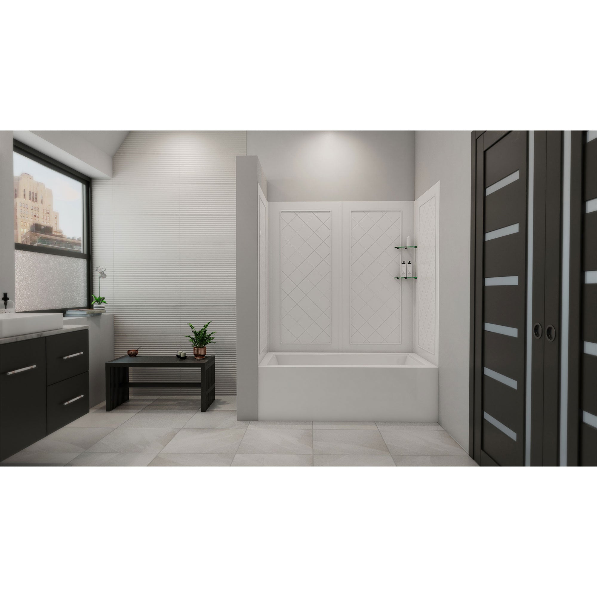 DreamLine QWALL-Tub 56-60" W Tub Backwalls Kit