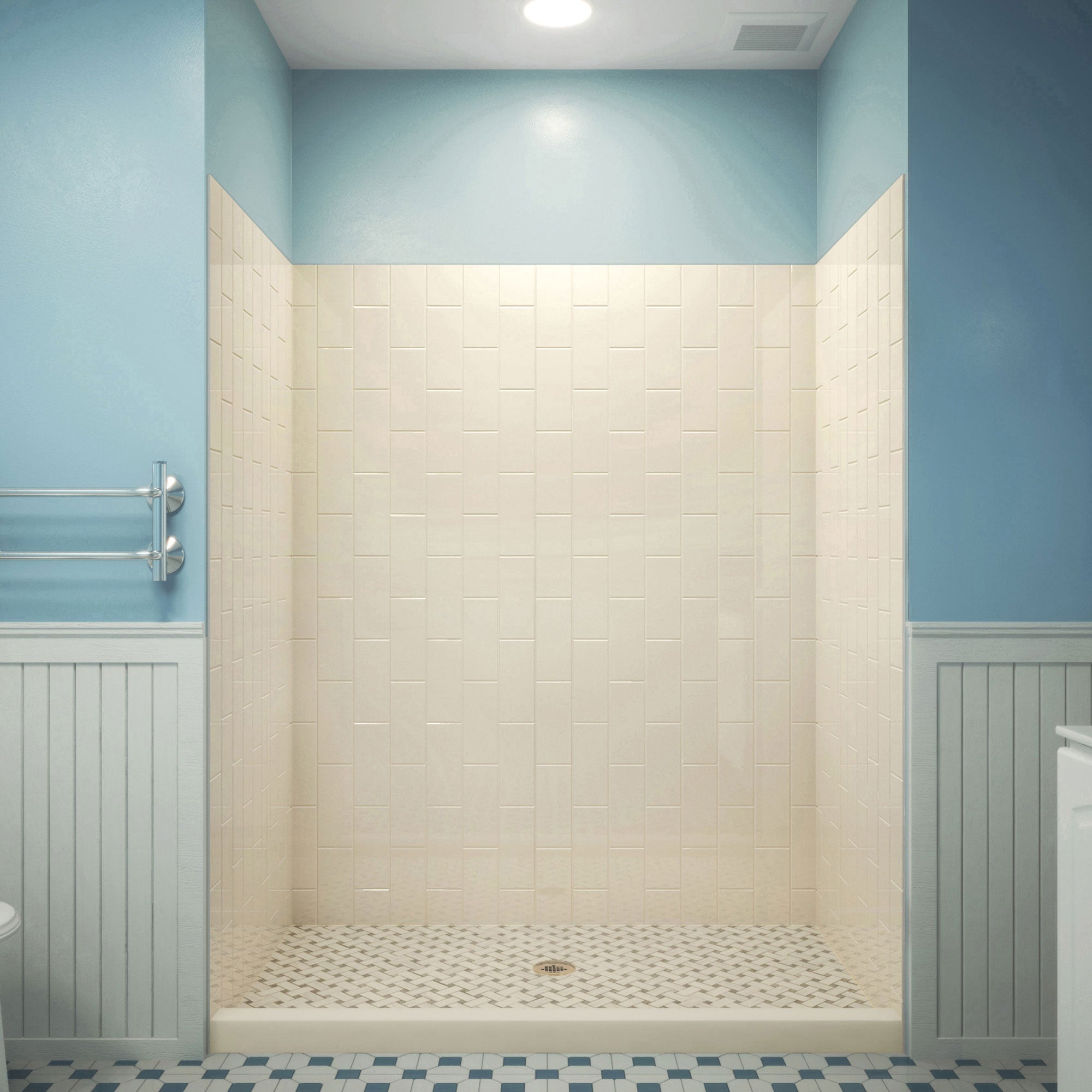 DreamLine QWALL-VS 50 - 54 inch W x 41 1/2 inch D x 76 inch H Acrylic Wall Kit
