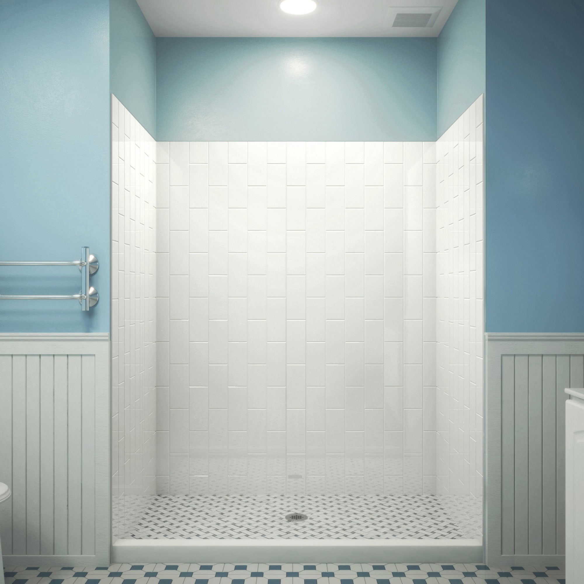 DreamLine QWALL-VS 50 - 54 inch W x 41 1/2 inch D x 76 inch H Acrylic Wall Kit