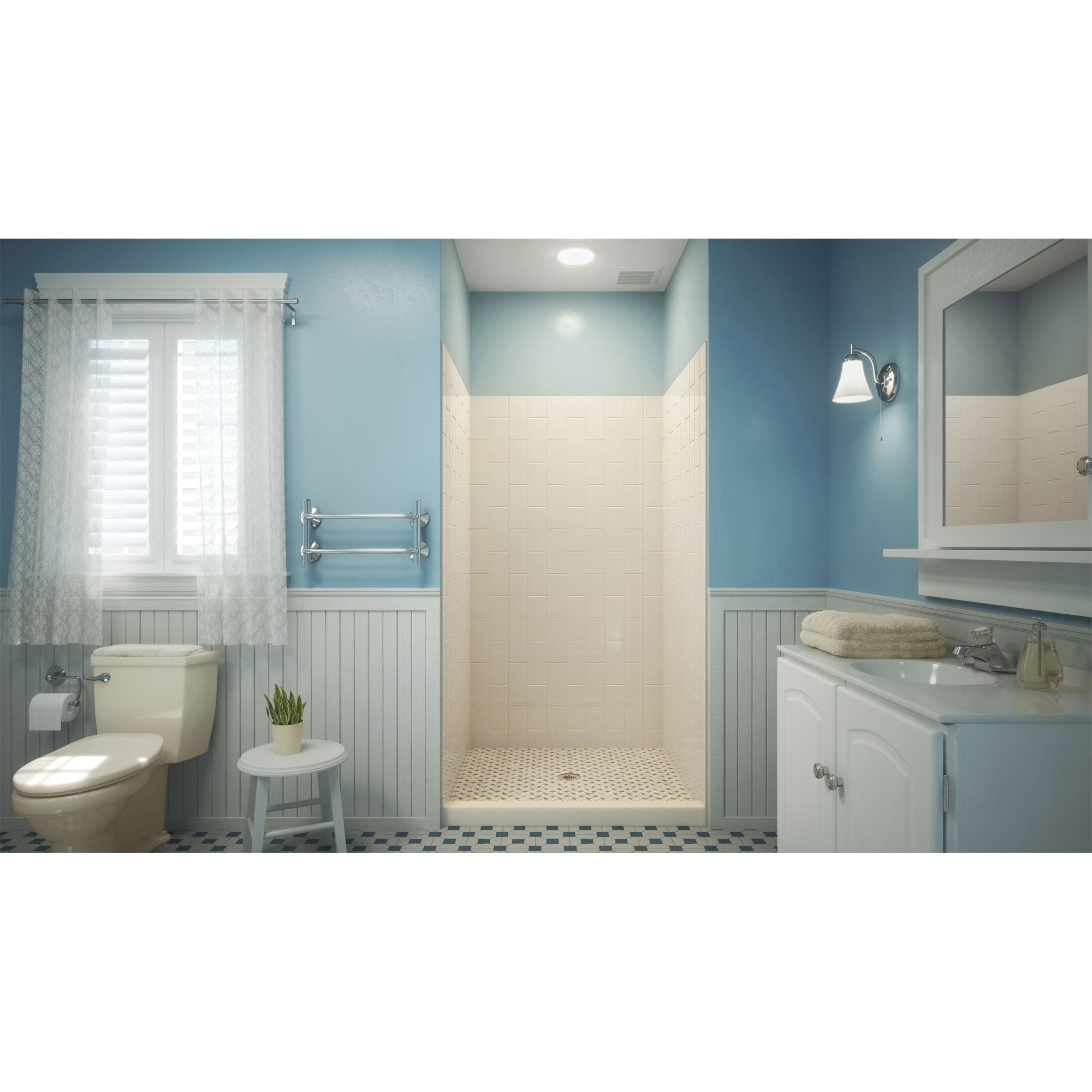 DreamLine QWALL-VS 44 - 48 inch W x 41 1/2 inch D x 76 inch H Acrylic Wall Kit