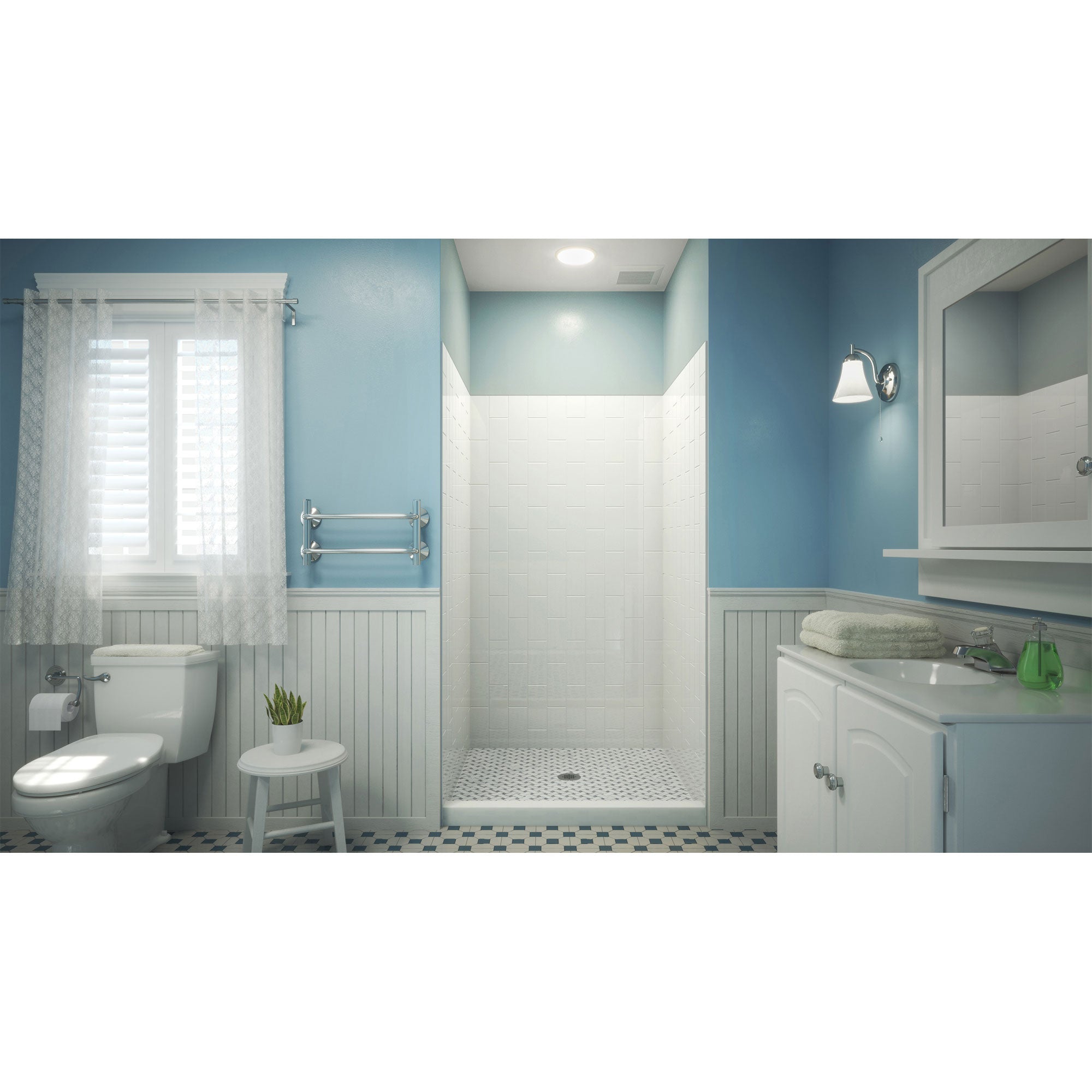 DreamLine QWALL-VS 44 - 48 inch W x 41 1/2 inch D x 76 inch H Acrylic Wall Kit