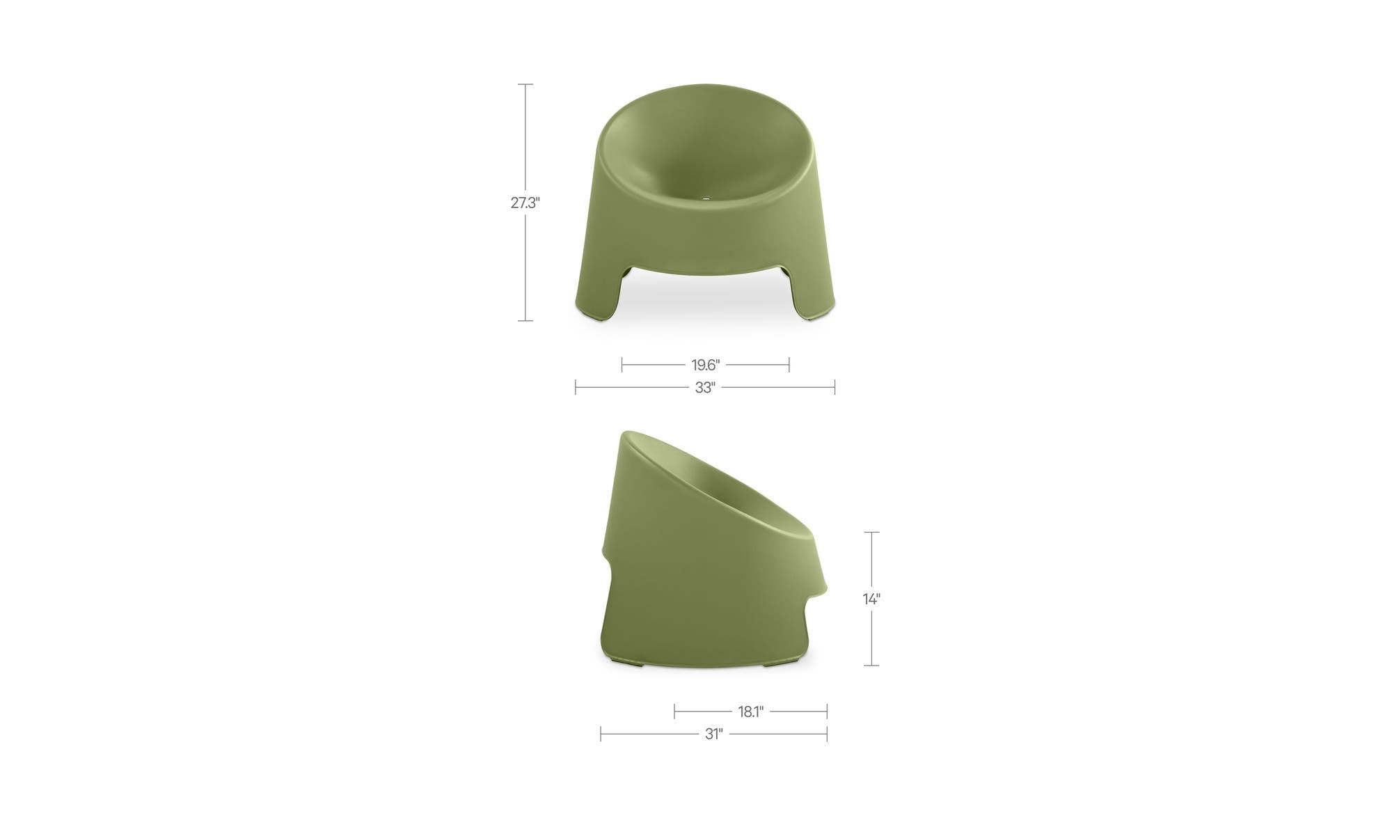 Moes Nolla Outdoor Accent Chair Set of Two QX-1018