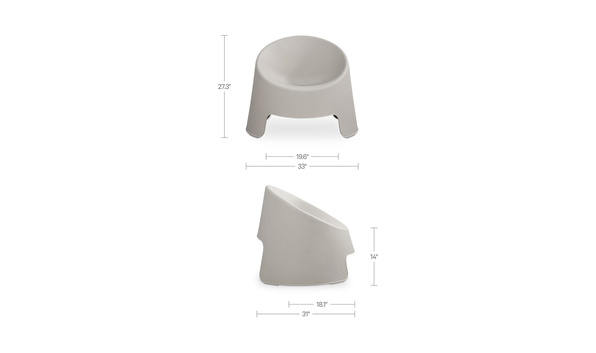 Moes Nolla Outdoor Accent Chair Set of Two QX-1018
