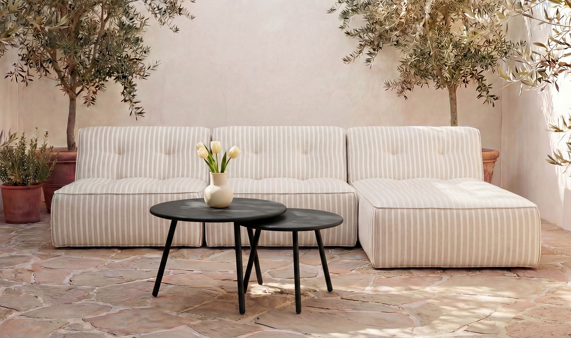 Moes Kari Outdoor Nesting Coffee Table QX-1020