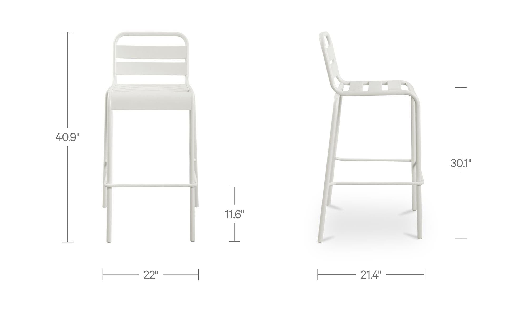 Moes Kade Outdoor Bar Stool Set of Two QX-1022