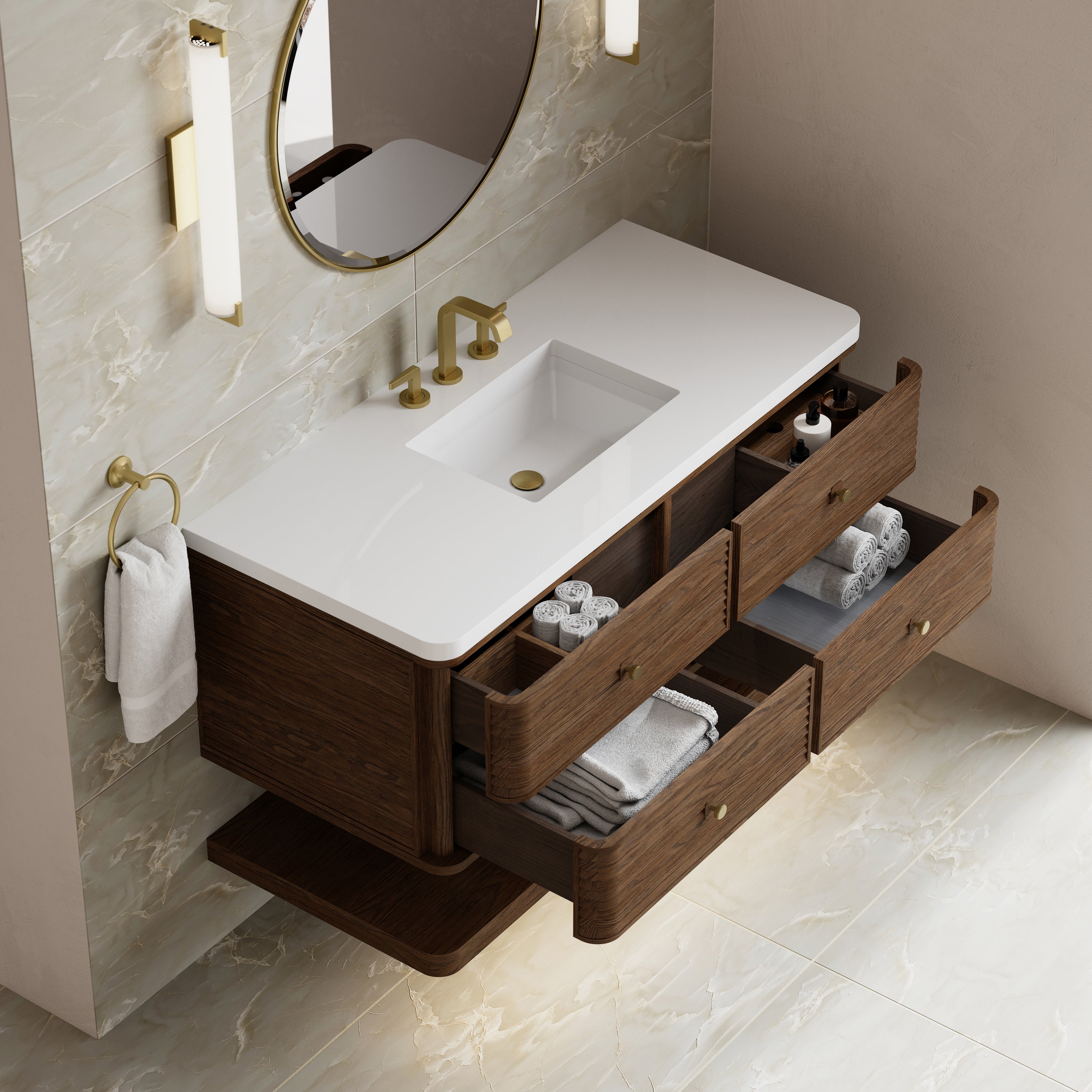 James Martin Allamari 48" Single Vanity in Sable with 3cm Countertop