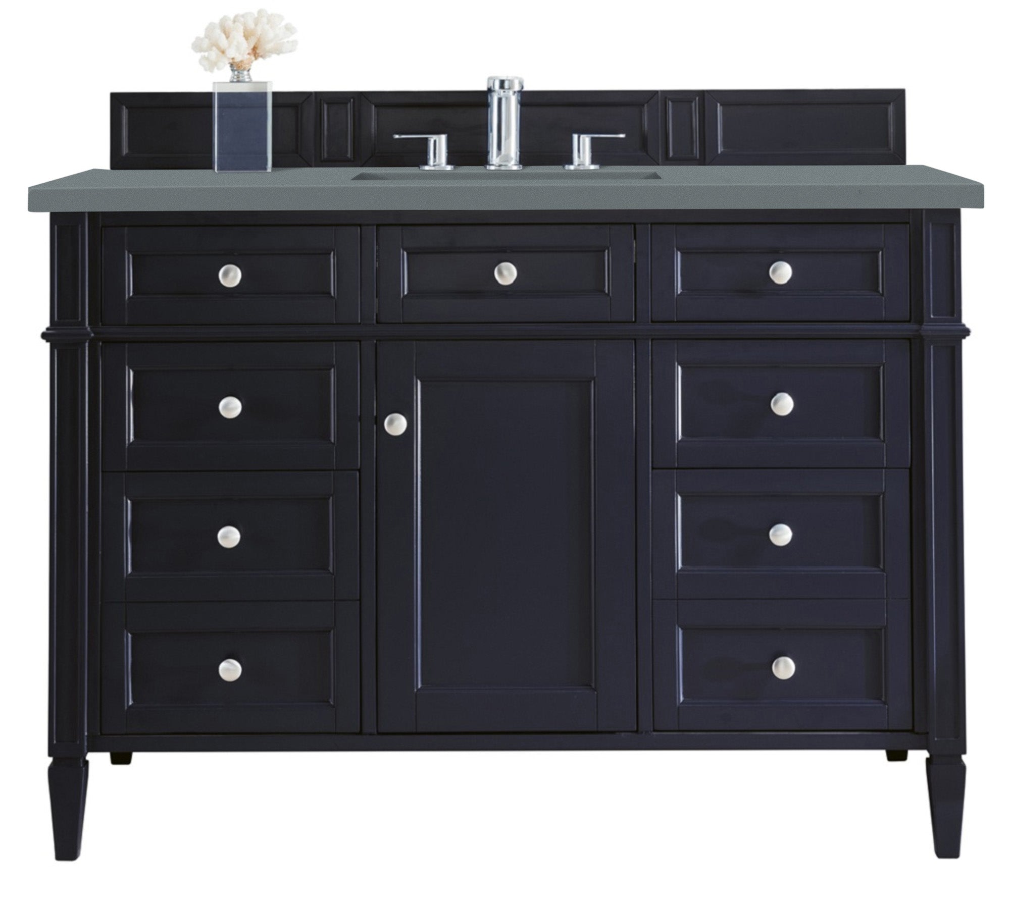 James Martin Brittany 48" Single Vanity in Victory Bleu with 3cm Countertop