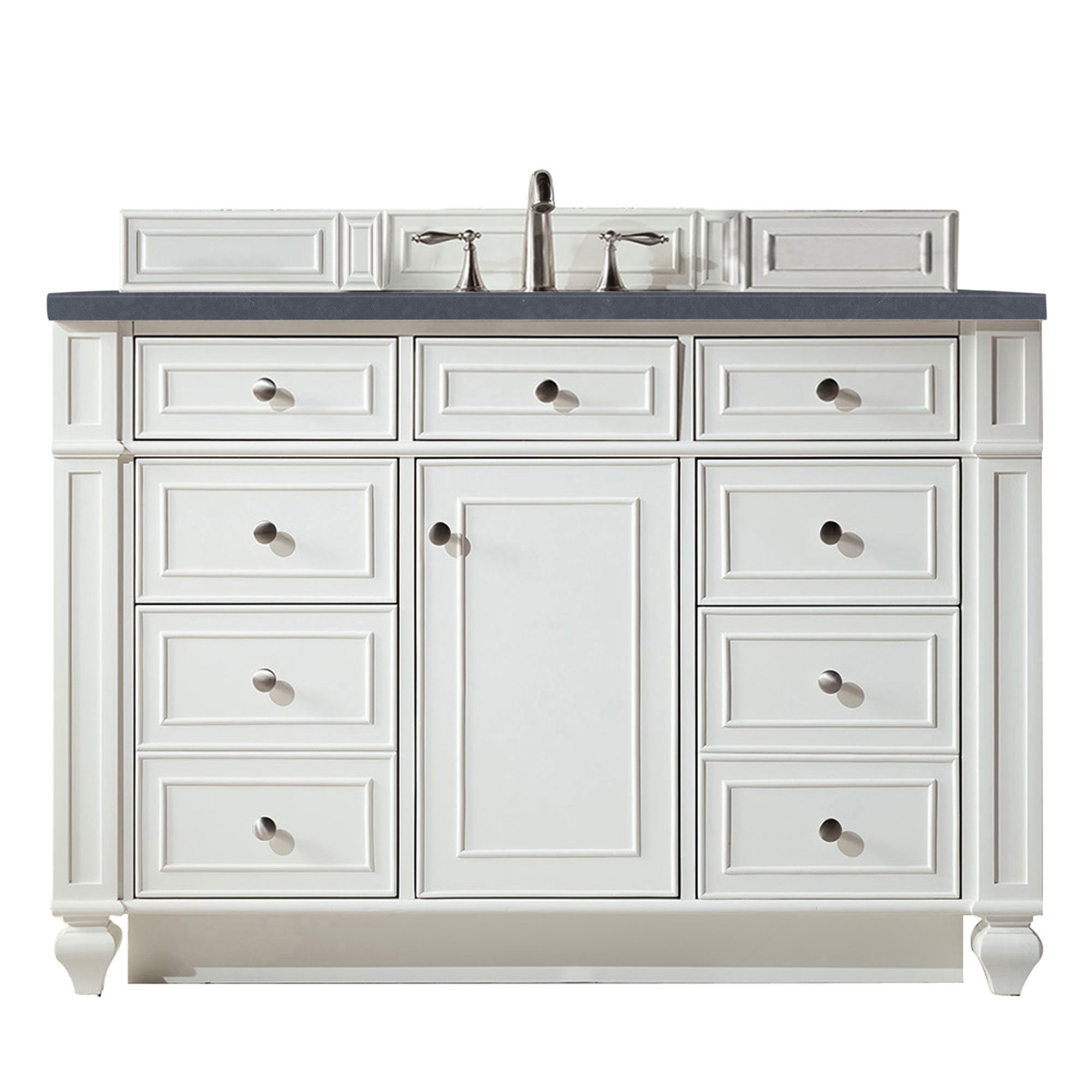 James Martin Bristol 48" Single Vanity in Bright White with 3cm Countertop