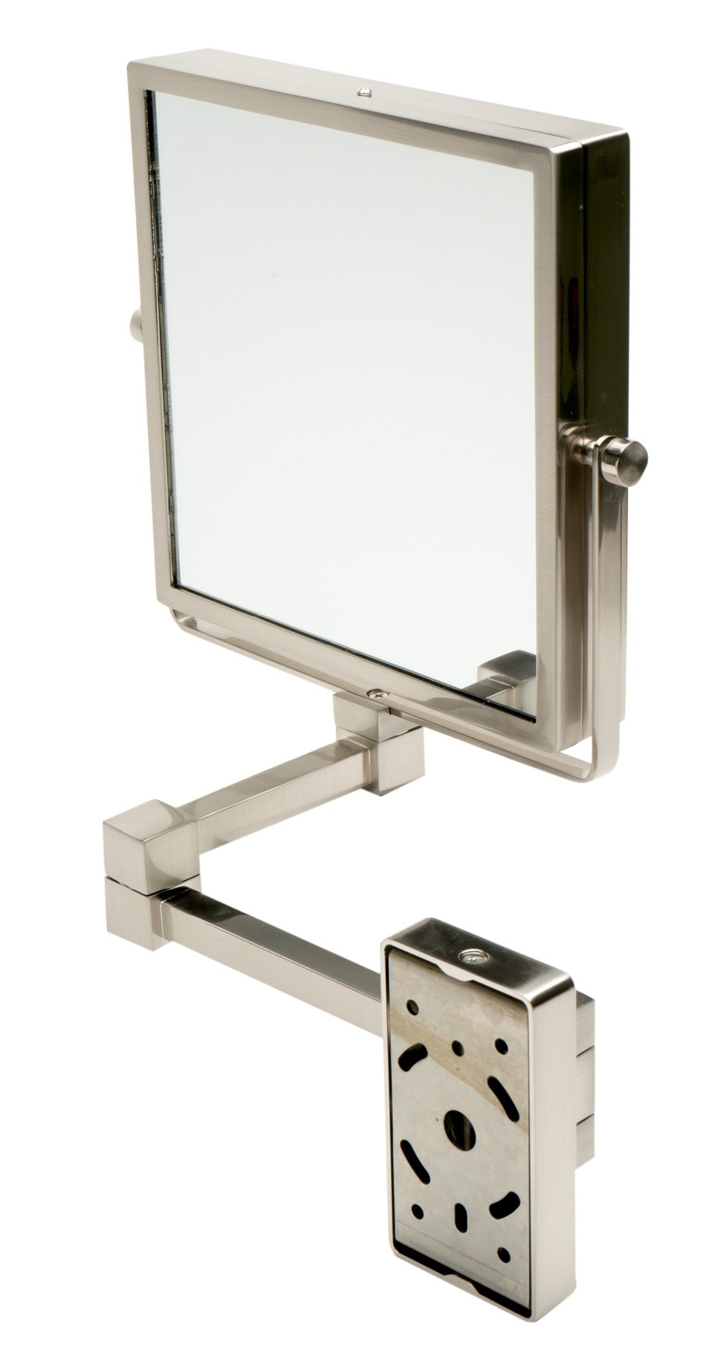 ALFI brand ABM8WS 8"  Square Wall Mounted 5x Magnify Cosmetic Mirror