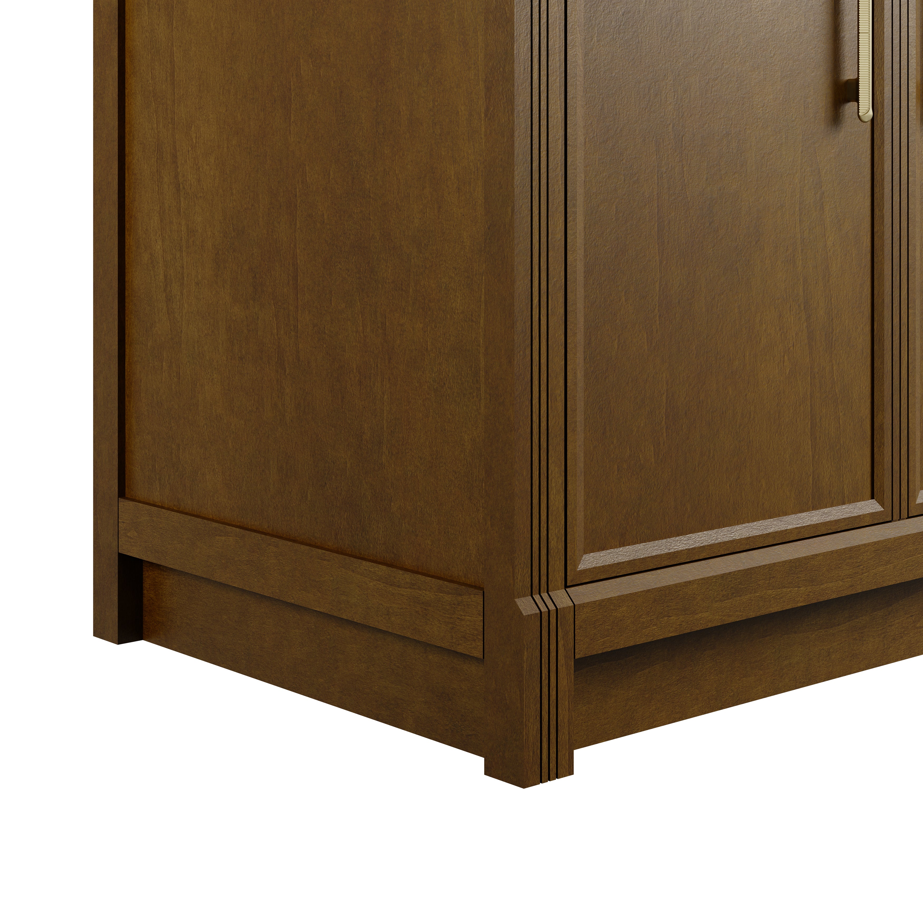 James Martin Bellshire 96" Dual Vanity Set with 24" Make-Up Counter in Honey Oak with 3cm Countertop
