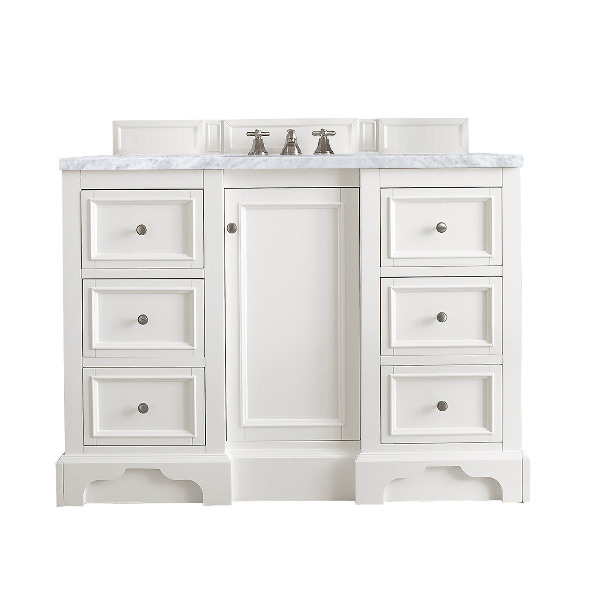 James Martin De Soto 48" Single Vanity in Bright White with 3cm Countertop