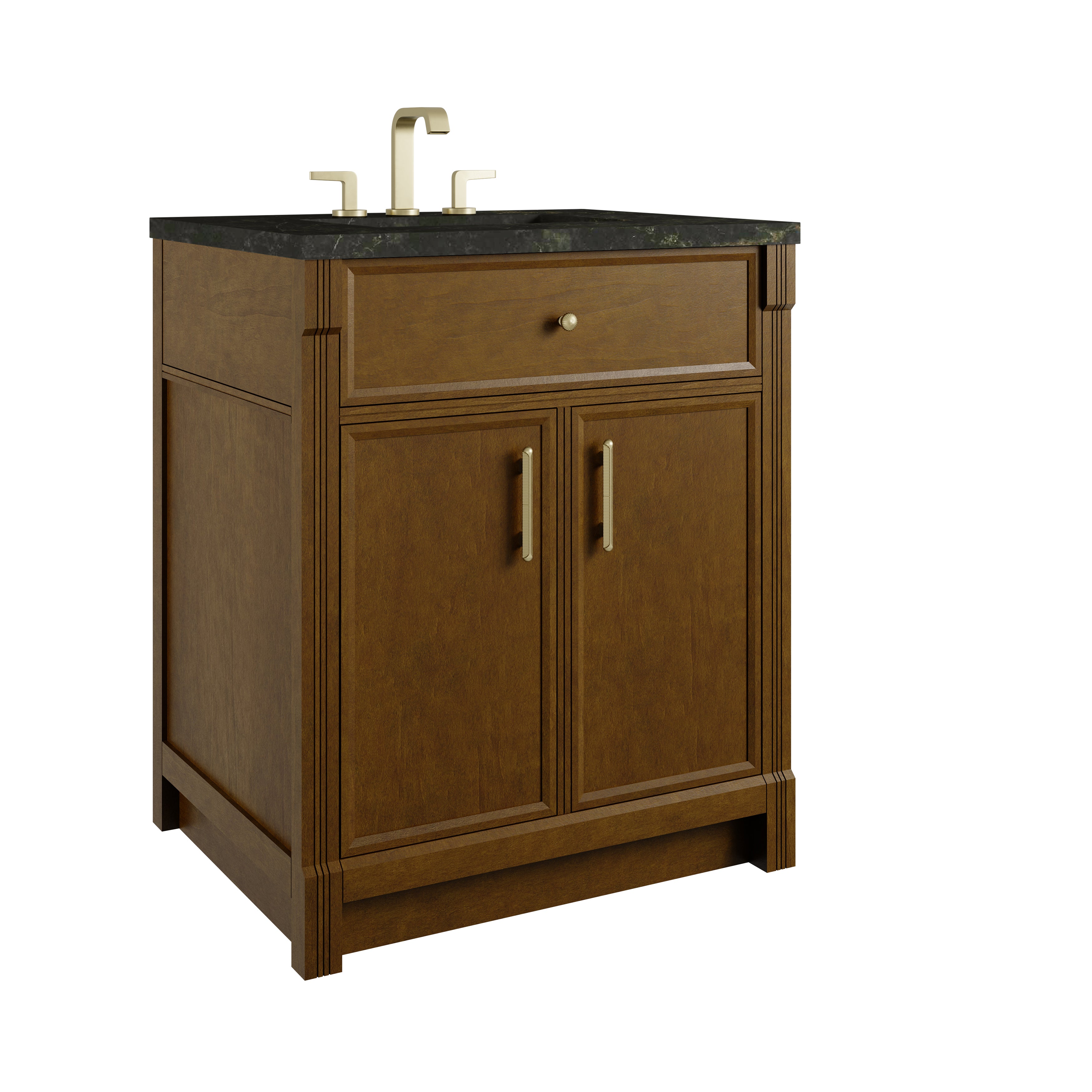 James Martin Bellshire 30" Single Vanity in Honey Oak with 3cm Countertop