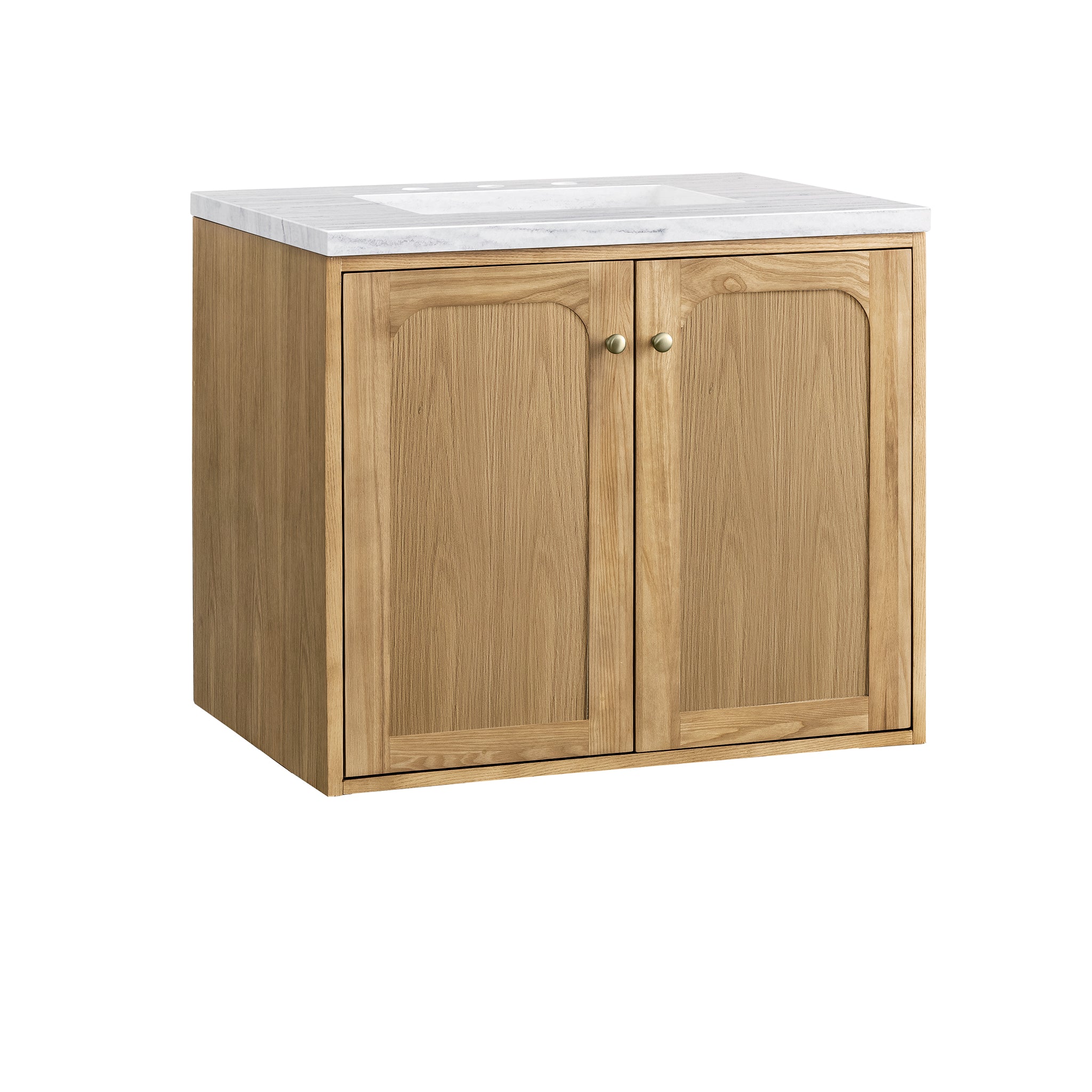 James Martin Laurent 30" Single Vanity in Light Natural Oak with 3cm Countertop