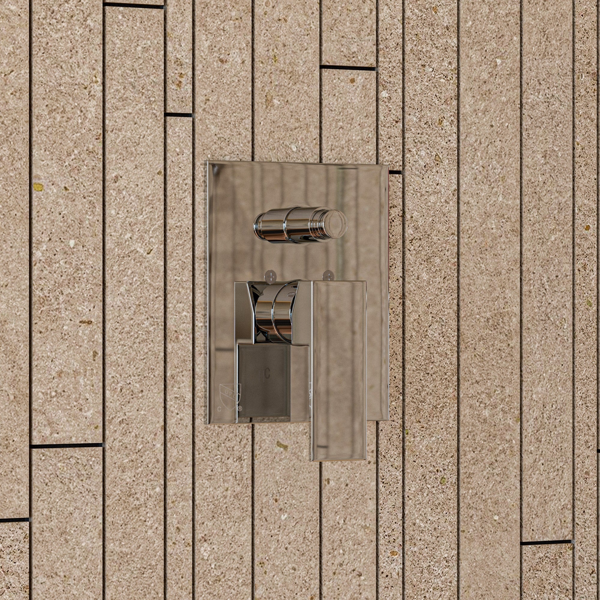 ALFI brand AB5601 Shower Valve with Square Lever Handle and Diverter